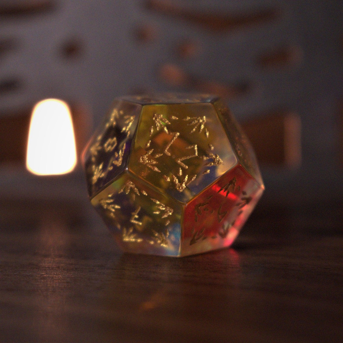 Frostbite Prism Glass Dice Set