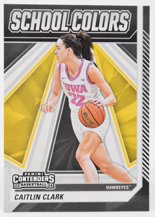 Caitlin Clark School Colors WNBA Basketball Card Panini Donruss 2024 SC4