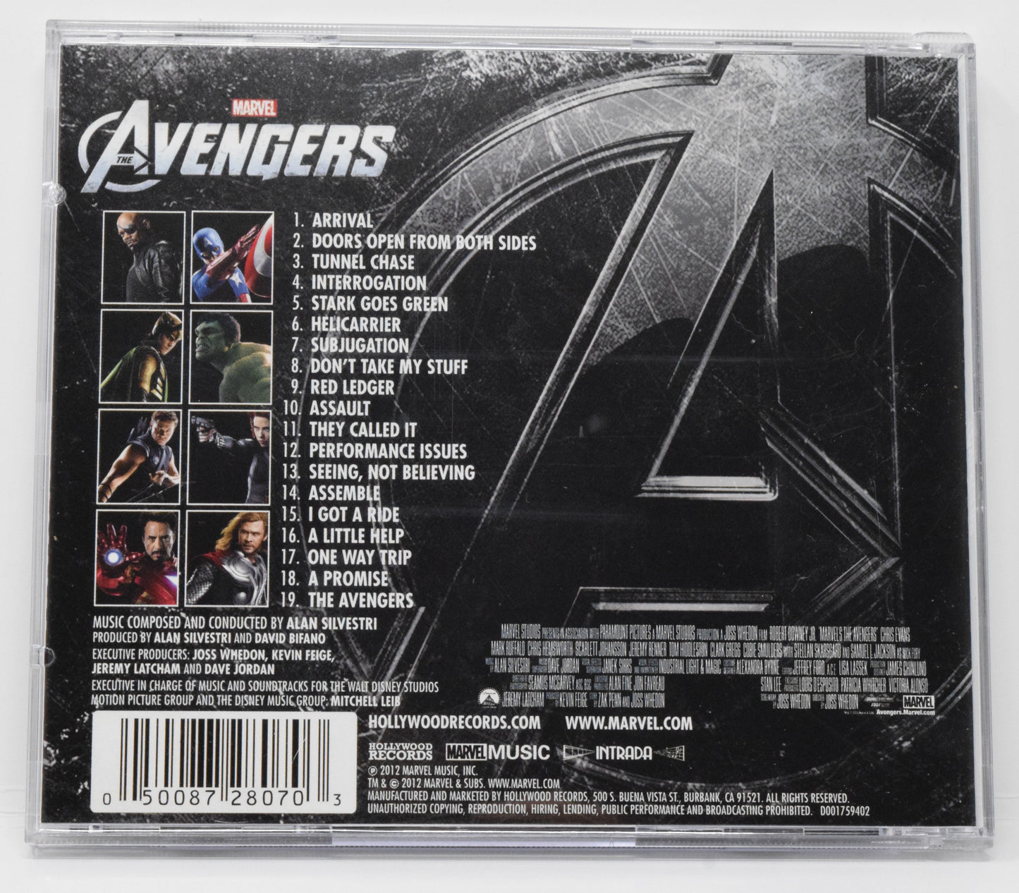 Avengers Soundtrack CD Score Alan Silvestri