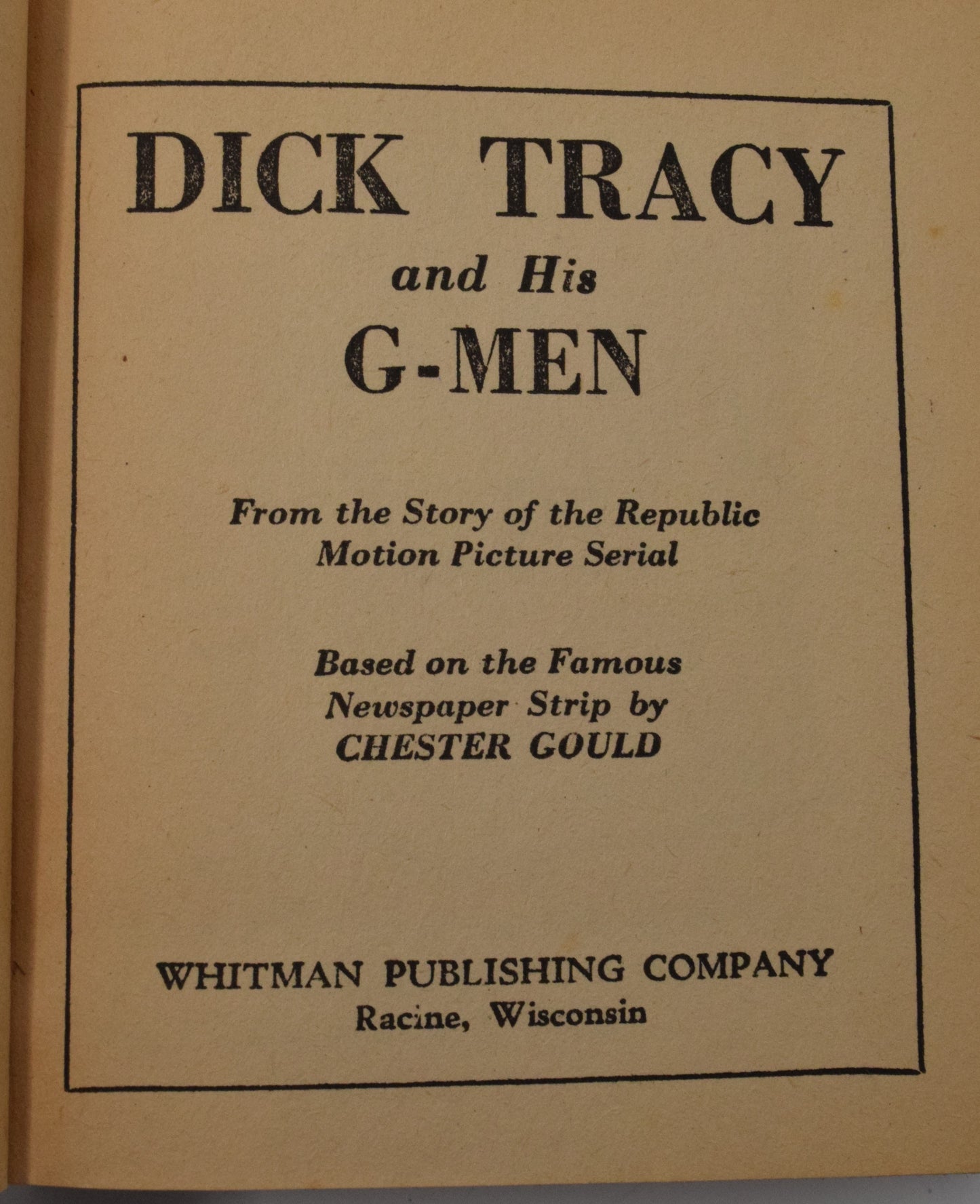 Dick Tracy And His G-Men 1439 Big Little Book Whitman 1941 FN - Golden Apple Comics