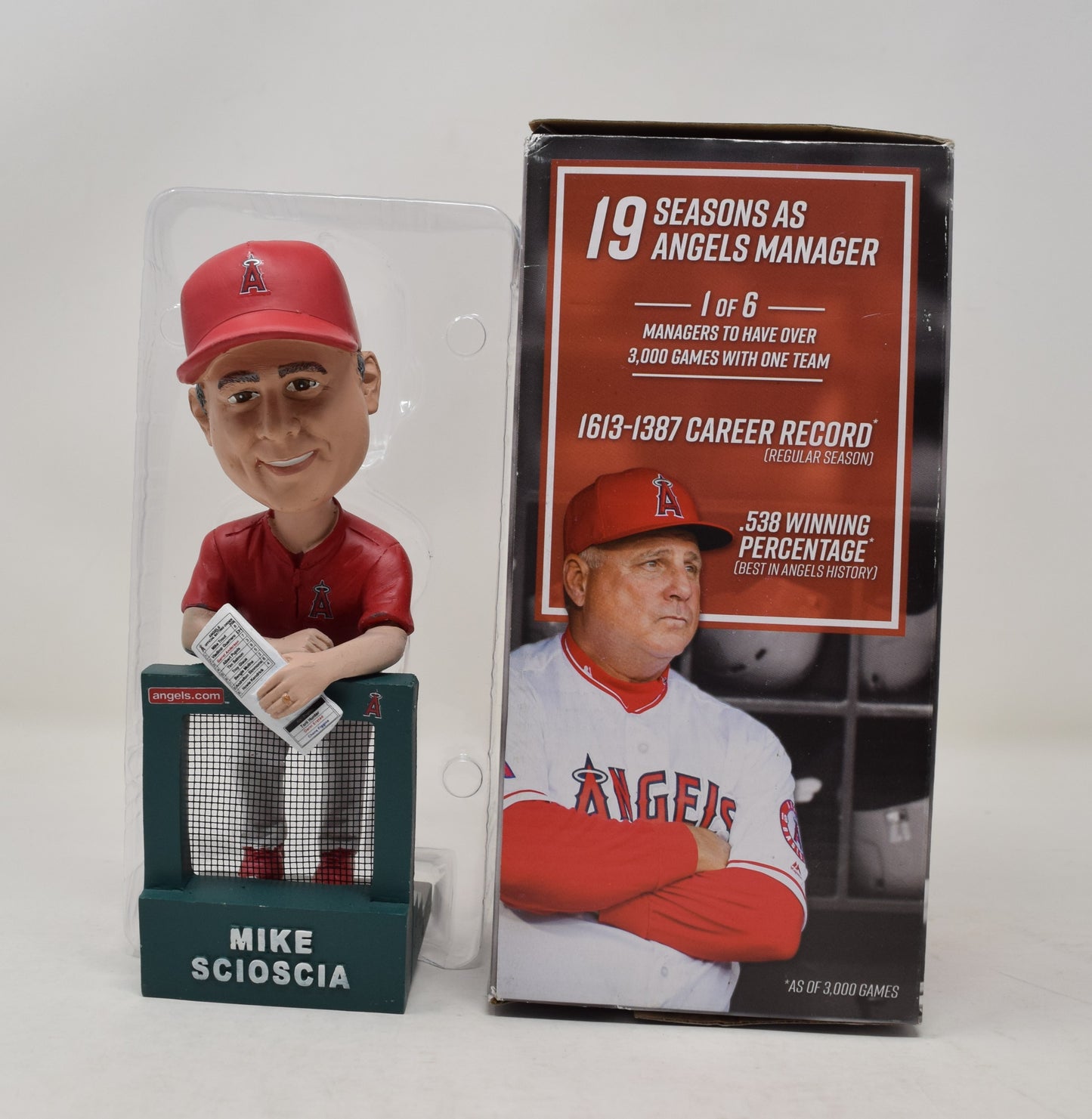 Mike Scioscia Anaheim Angels Manager Bobblehead NIB