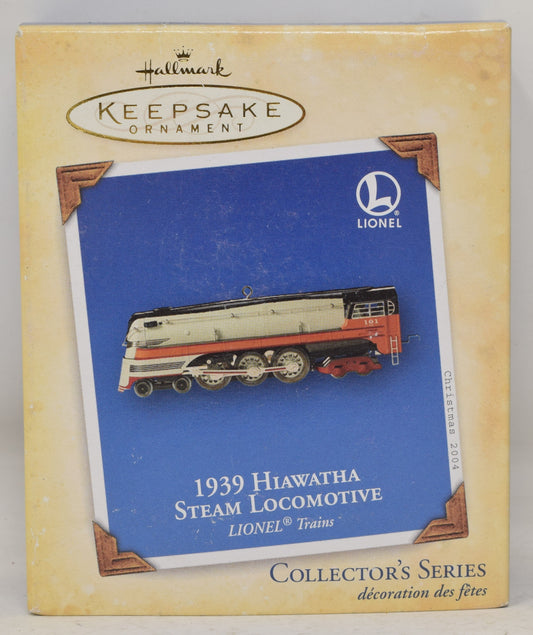 Hallmark Keepsake Ornament 1939 Hiawatha Steam Locomotive Christmas 2004 NIB