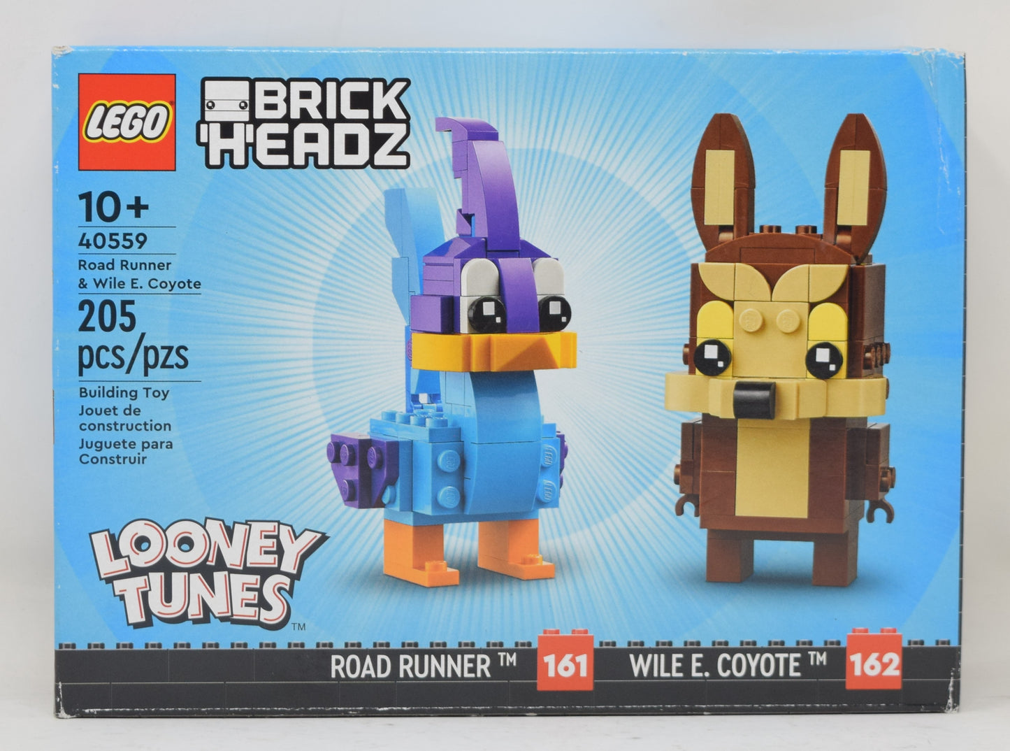 Lego Looney Tunes Roadrunner Wile E Coyote Brickheadz Set 40559 New