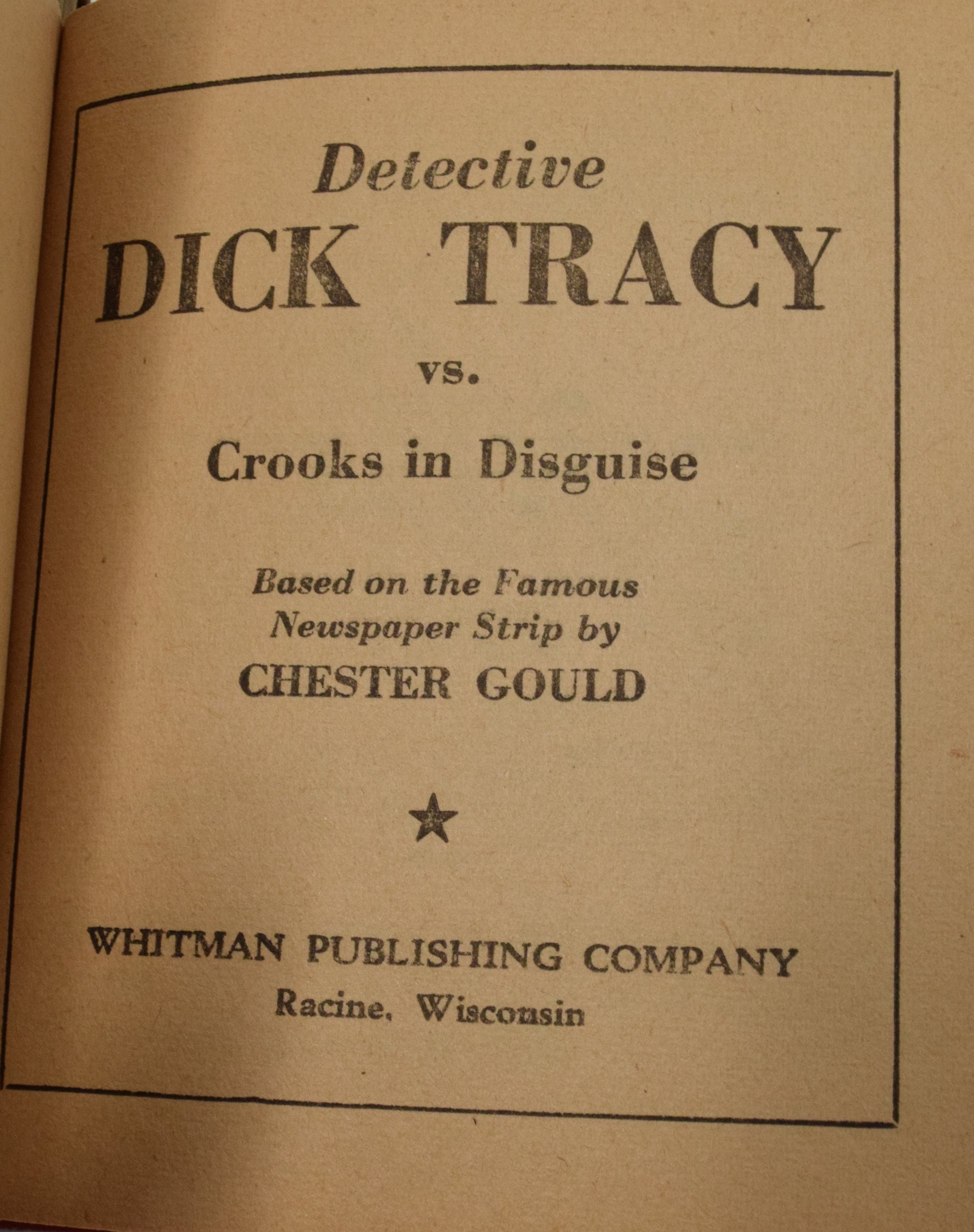 Dick Tracy Vs Crooks In Disguise 1479 Better Little Book Whitman 1939 VF - Golden Apple Comics