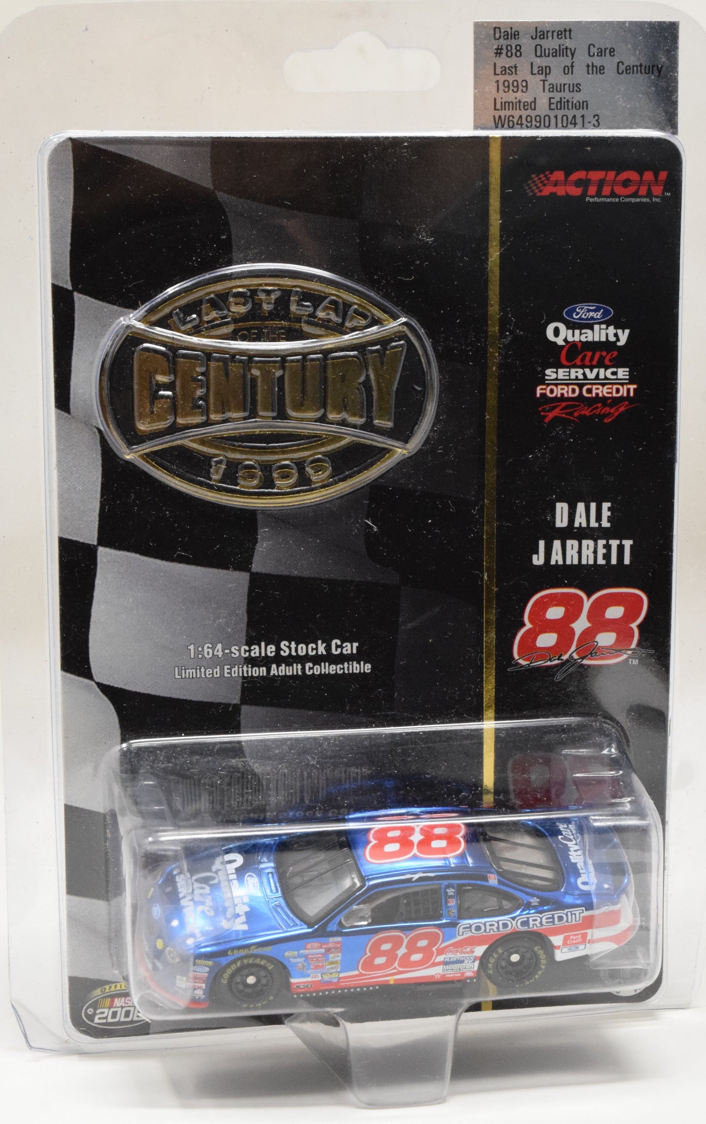 Last Lap Of the Centruy Dale Jarrett 88 Die Cast Nascar 1999 New