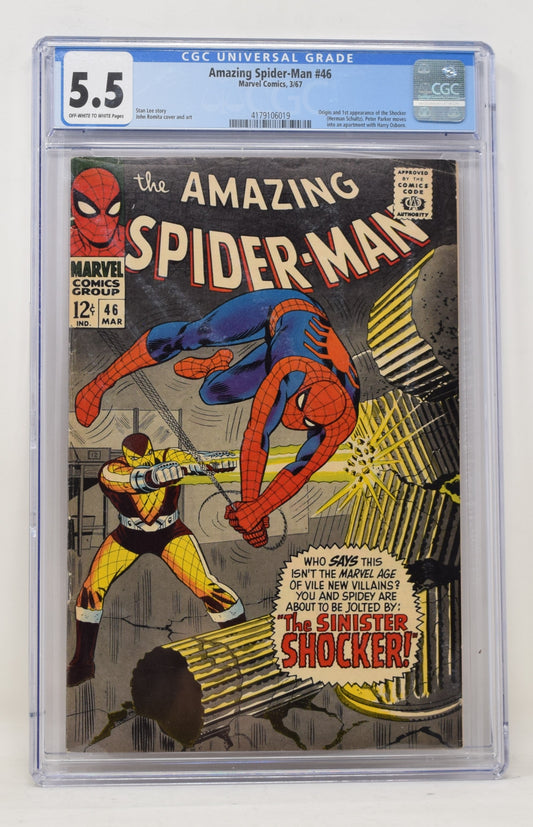 Amazing Spider-Man 46 Marvel 1967 CGC 5.5 1st Shocker John Romita