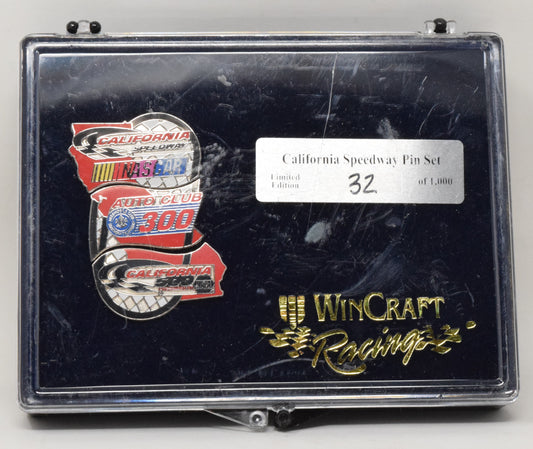 Wincraft Racing California Speedway Nascar Pin Set Ltd 1000 - Golden Apple Comics