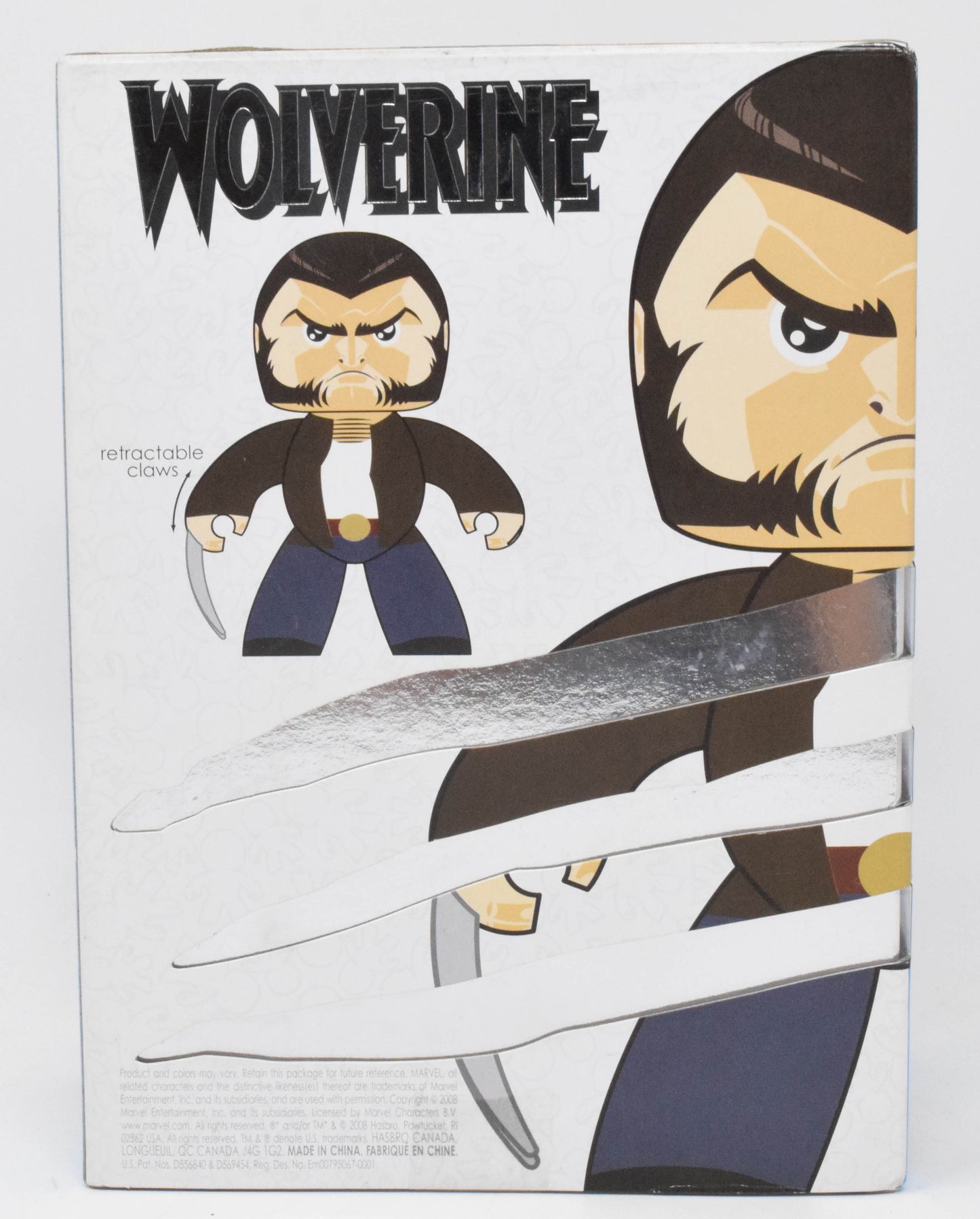 Mighty Muggs Wolverine Logan Vinyl Figure Hasbro SDCC 2009 New