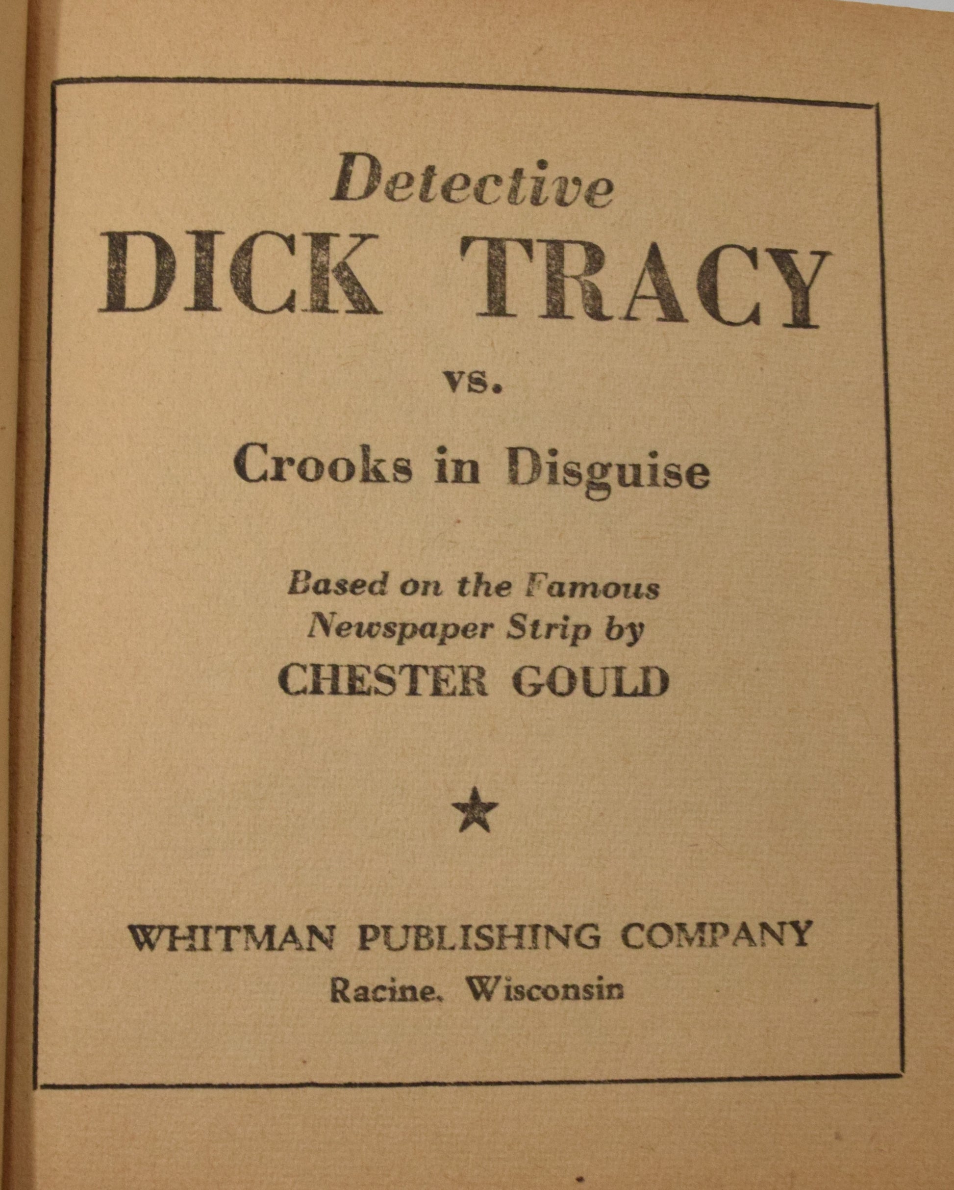 Dick Tracy Vs Crooks In Disguise 1479 Better Little Book Whitman 1939 FN - Golden Apple Comics