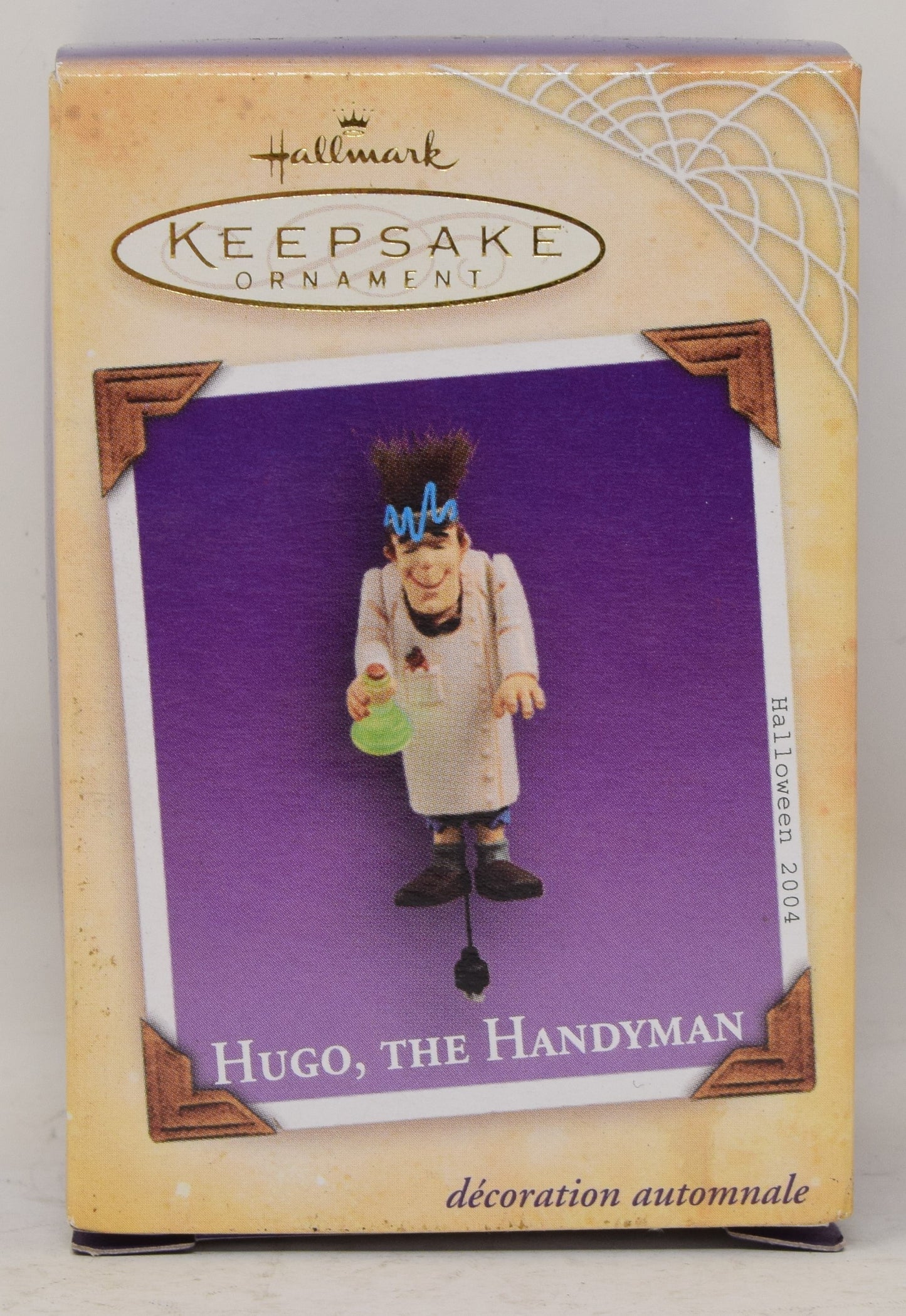 Hallmark Keepsake Ornament Hugo Handyman Mansion Ravewood Halloween 2004 NIB