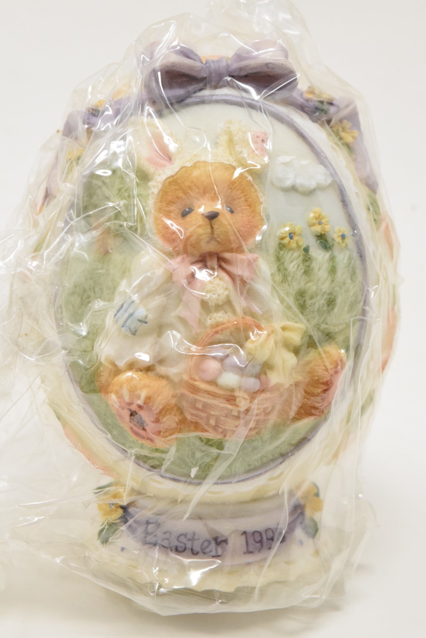 Cherished Teddies Easter Egg Bear Dressed As A Bunny Figurine 1996 New