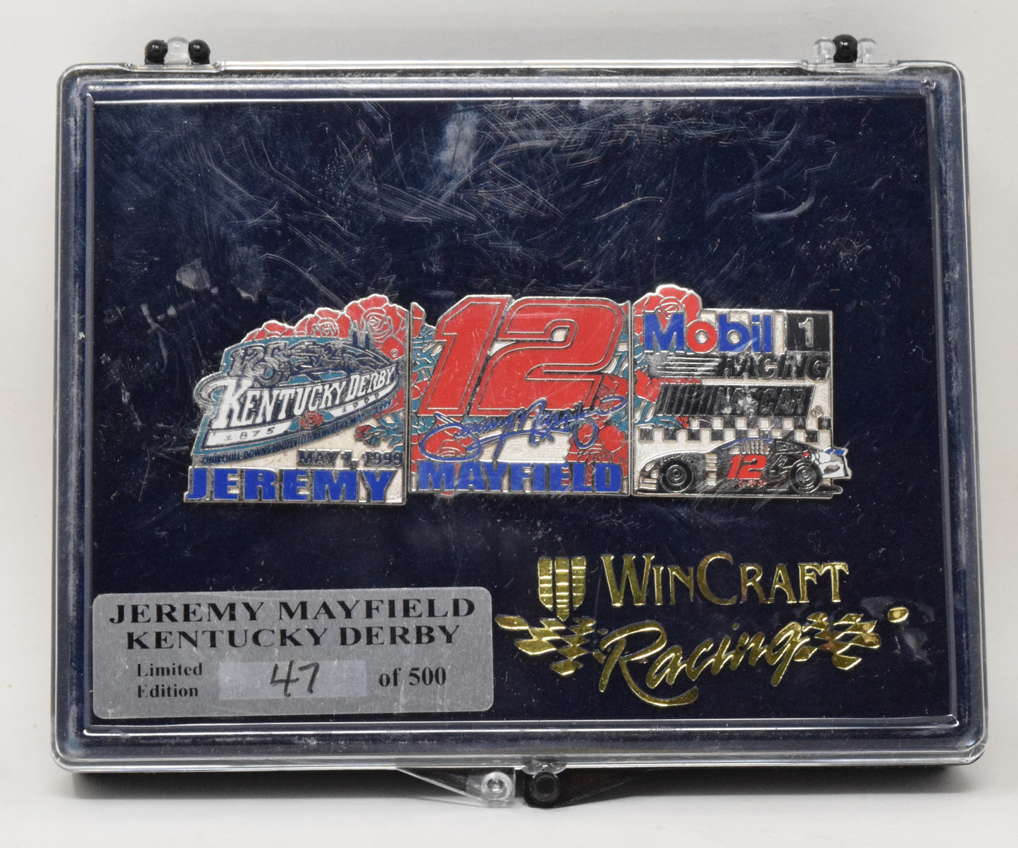 Wincraft Racing Jeremy Mayfield Kentucky Derby Nascar Pin Set Ltd 500