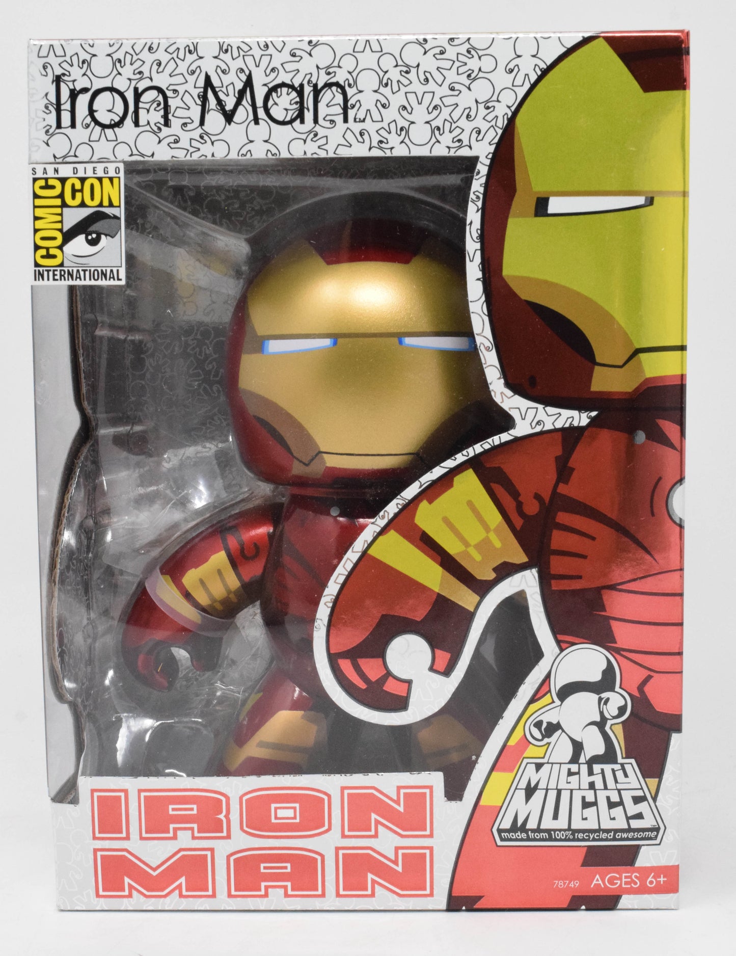 Mighty Muggs Iron Man Vinyl Figure Hasbro SDCC 2009 New