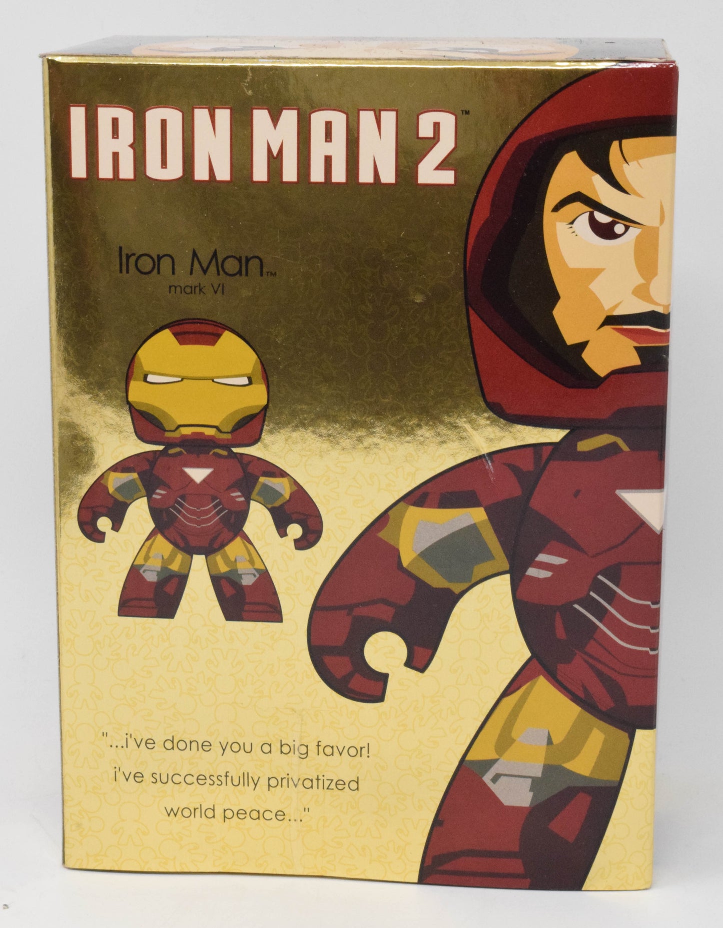 Mighty Muggs Iron Man 2 Mark VI Vinyl Figure Hasbro SDCC 2010 New