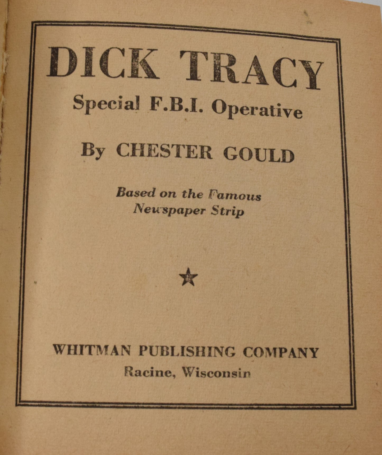 Dick Tracy Special FBI Operative 1449 Better Little Book Whitman 1943 FN - Golden Apple Comics