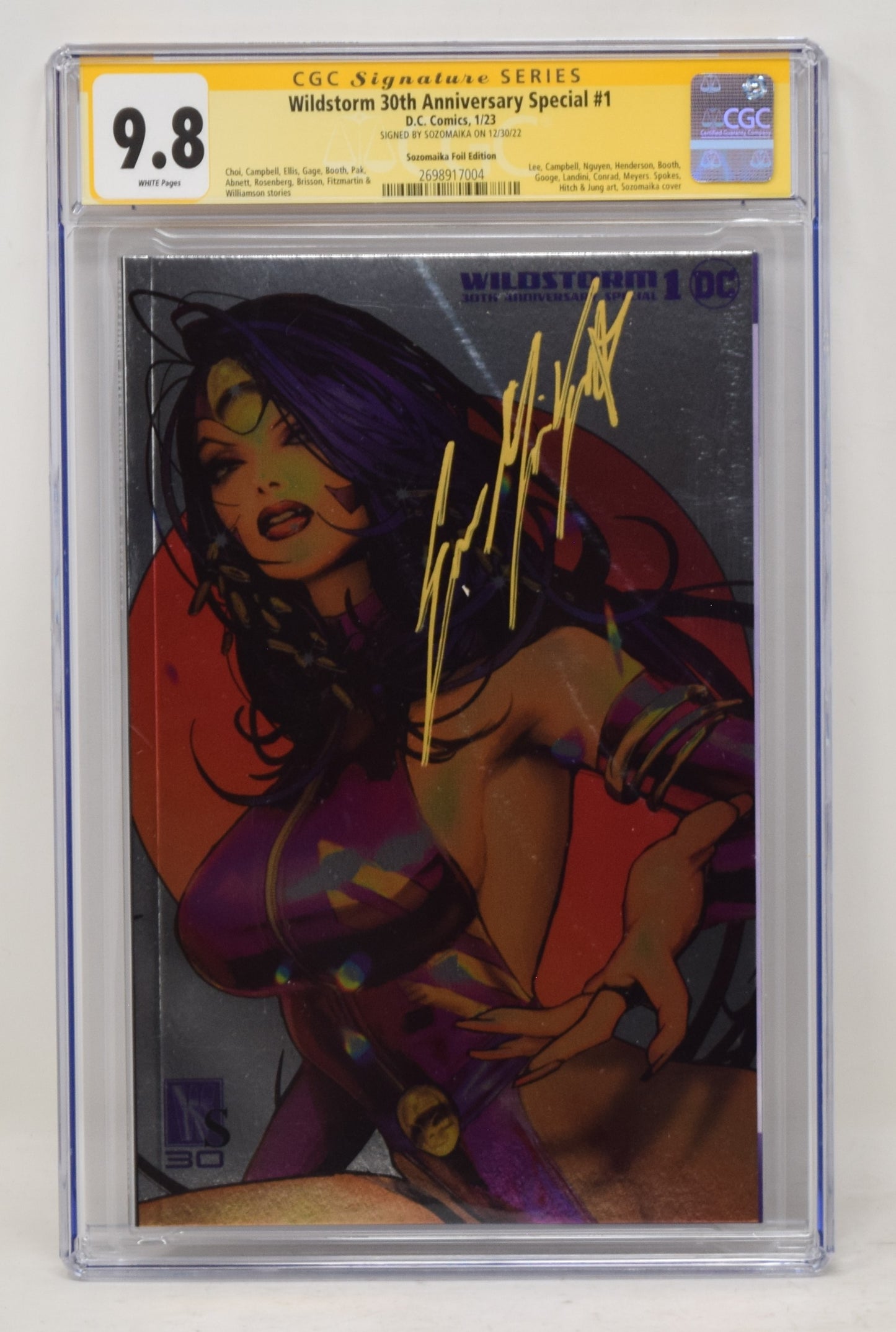 Wildstorm 30Th Anniversary Special #1 (One Shot) H 1:50 Sozomaika Foil CGC SS 9.8 Variant (11/29/2022) Dc