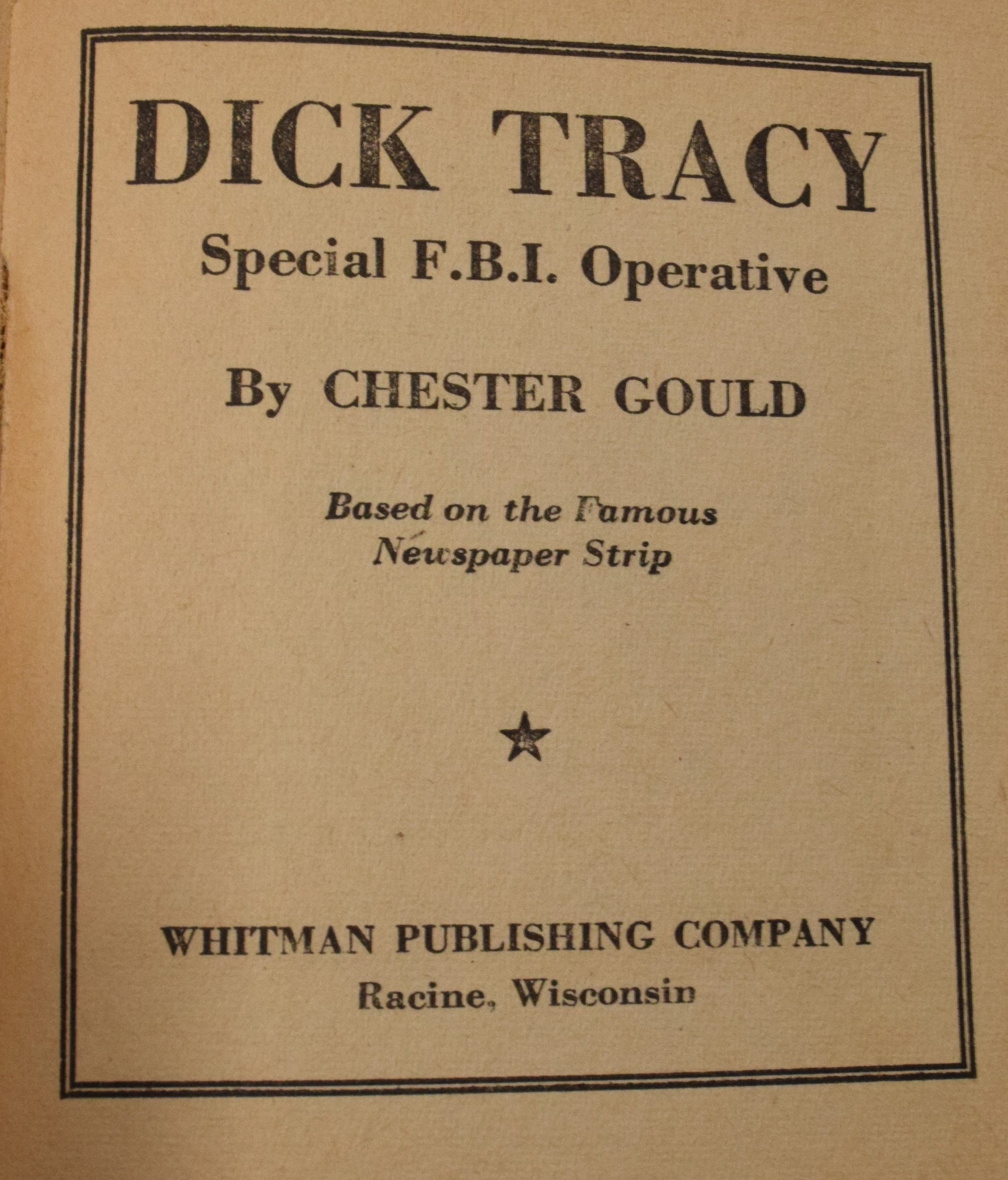 Dick Tracy Special FBI Operative 1449 Better Little Book Whitman 1943 VF - Golden Apple Comics