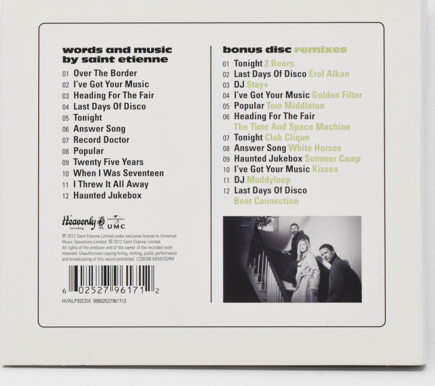 Words And Music Saint Etienne CD Deluxe