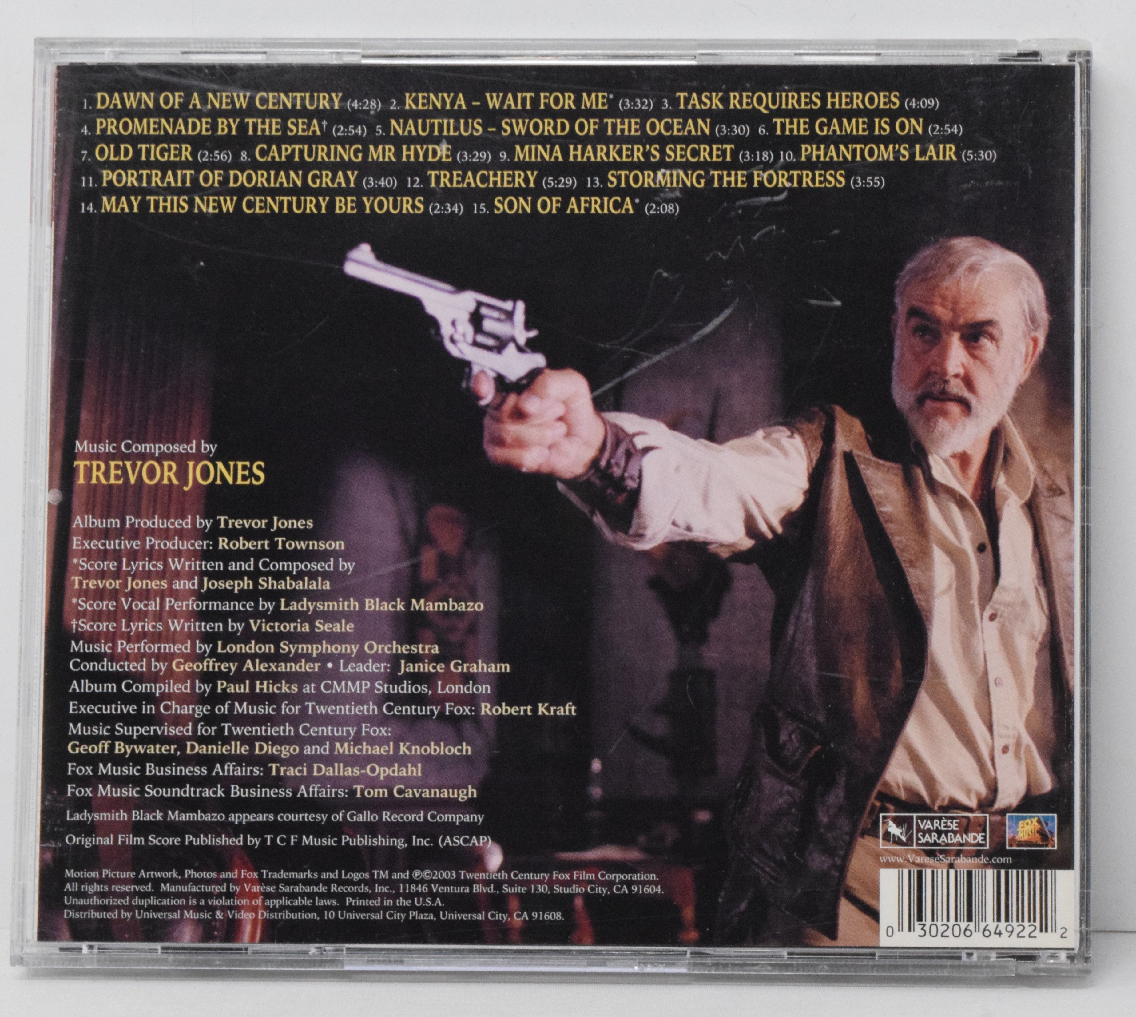 The League Of Extraordinary Gentlemen Soundtrack CD Trevor Jones
