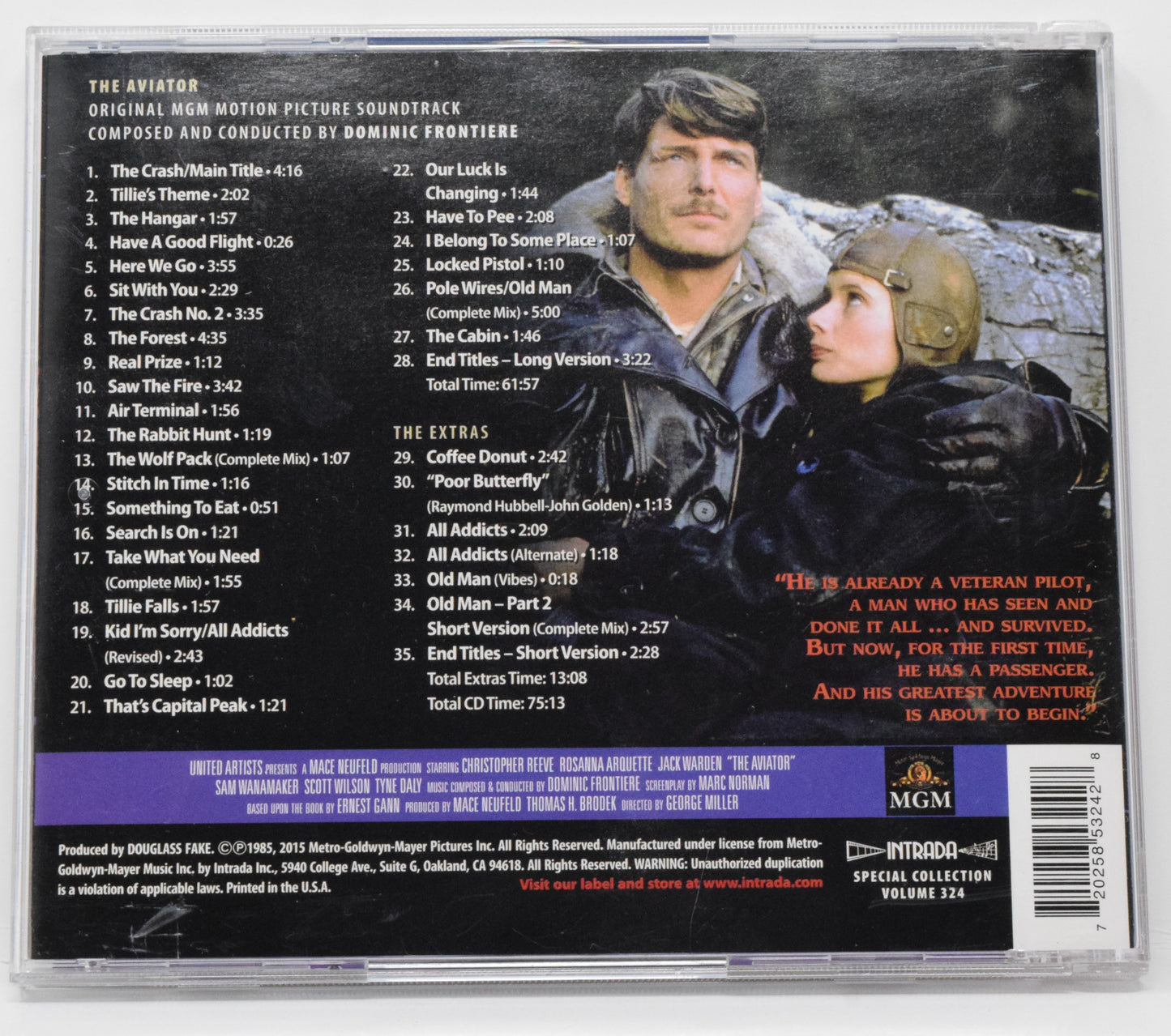 The Aviator Soundtrack CD Dominic Frontiere Intrada