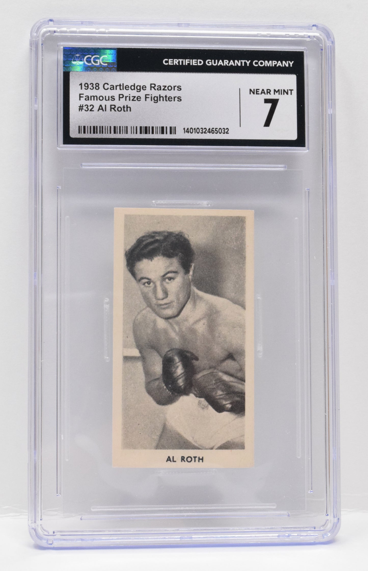 Al Roth Boxing Card F.C. Cartledge Famous Prize Fighters 1938 32 CGC 7