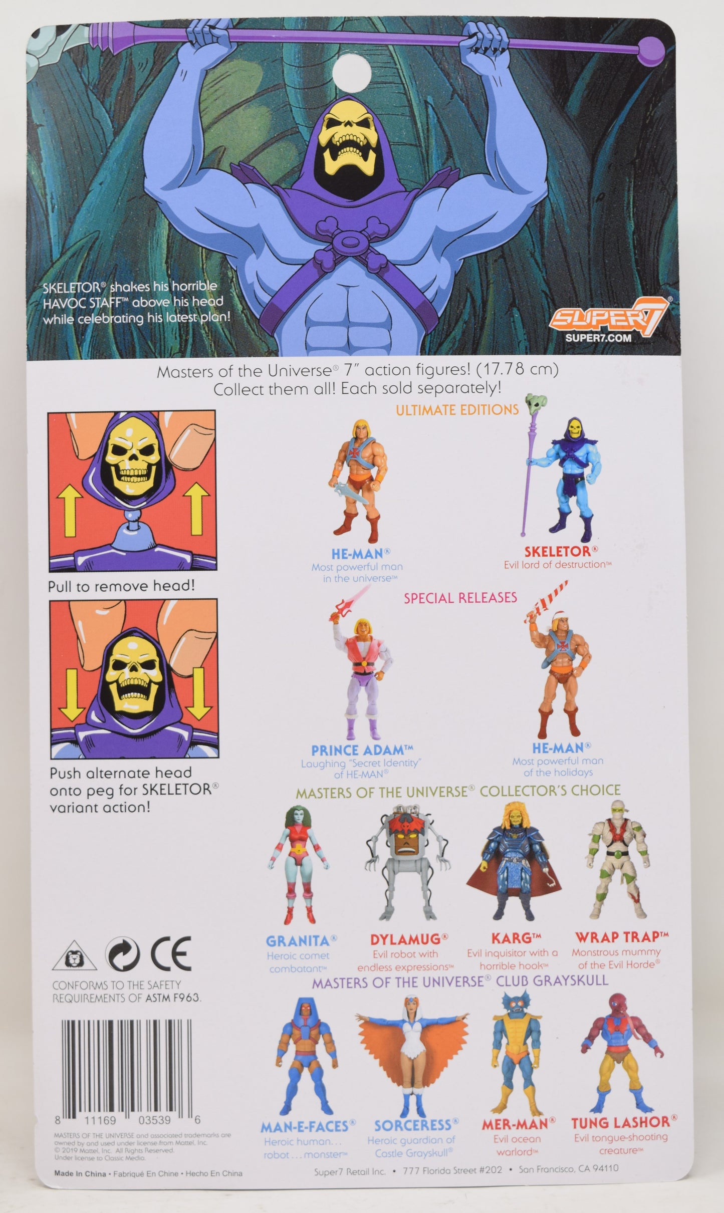 Ultimate Skeletor Action Figure Masters Of The Universe MOTU Super7 NIB