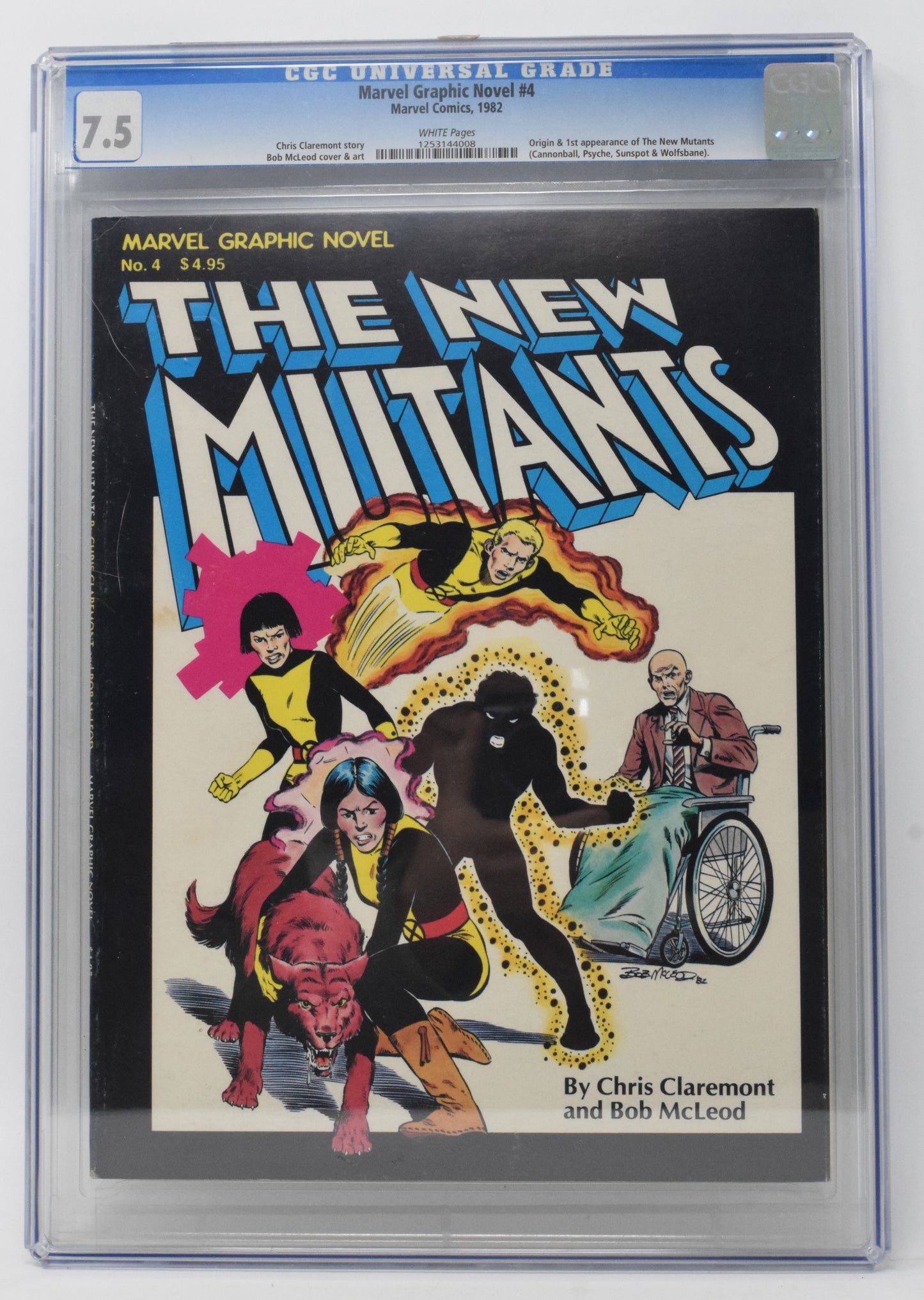 Marvel Graphic Novel 4 1982 CGC 7.5 1st New Mutants X-Men