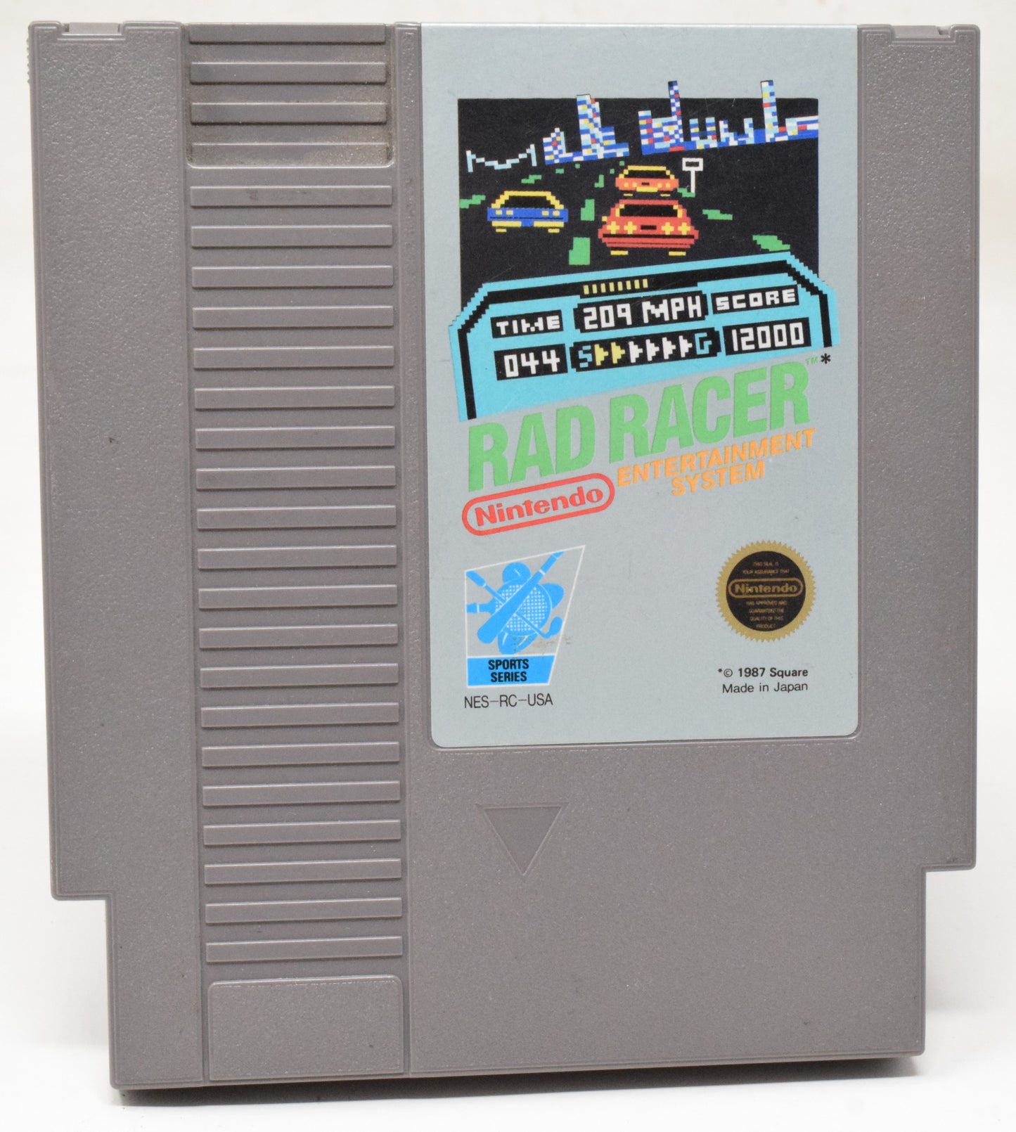 Nintendo NES Rad Racer Video Game Cartridge