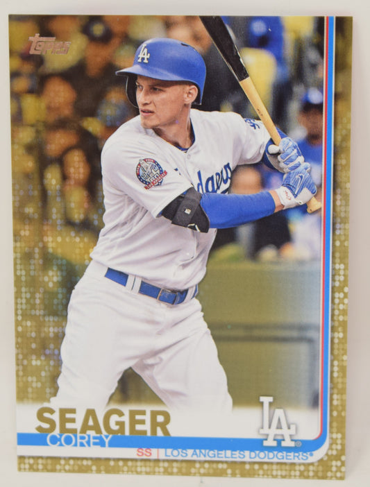 Corey Seager Topps 2019 Baseball Card Gold Parallel /2019 41