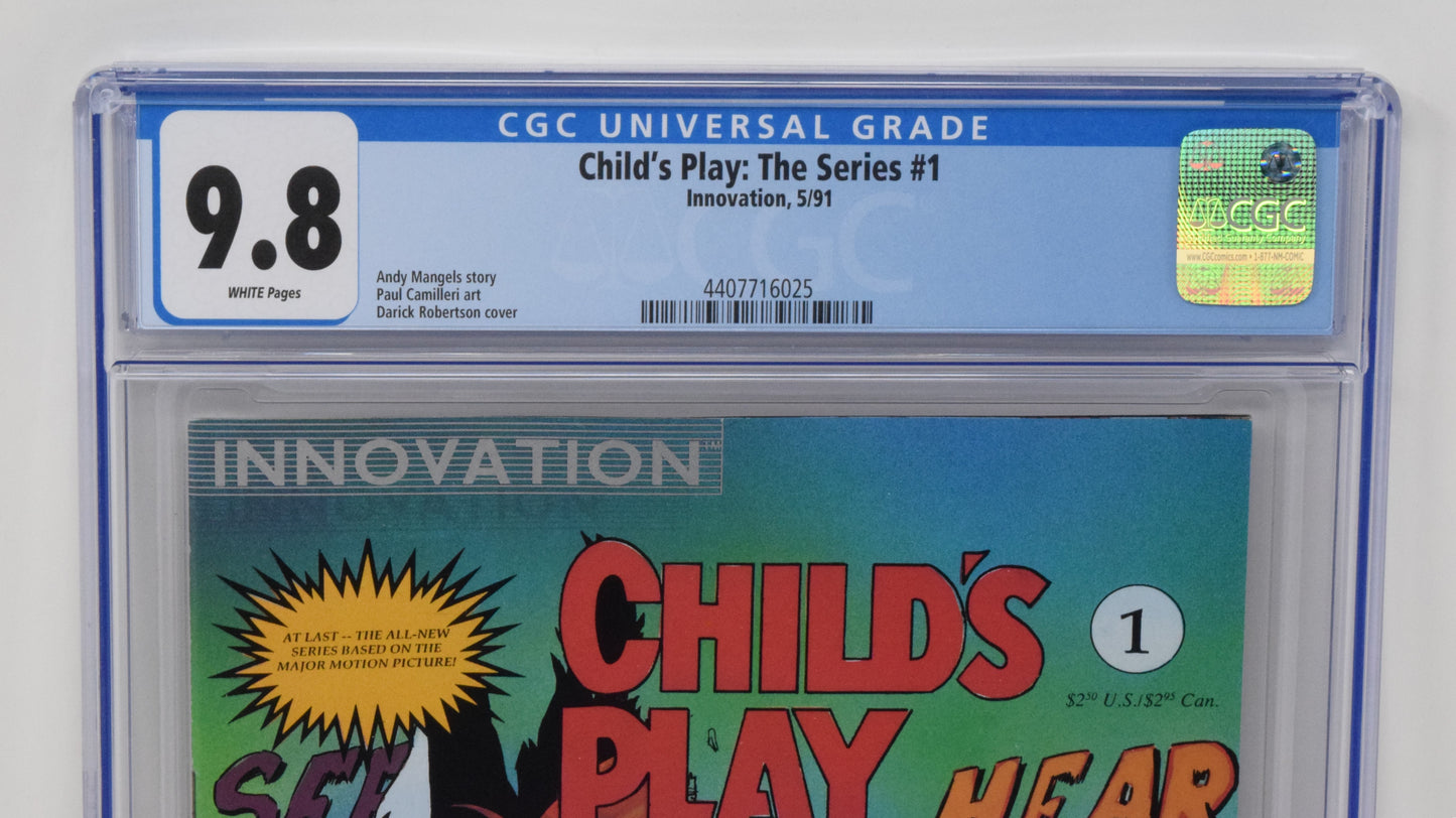 Child's Play The Series 1 Innovation 1991 CGC 9.8 Chucky Horror Movie