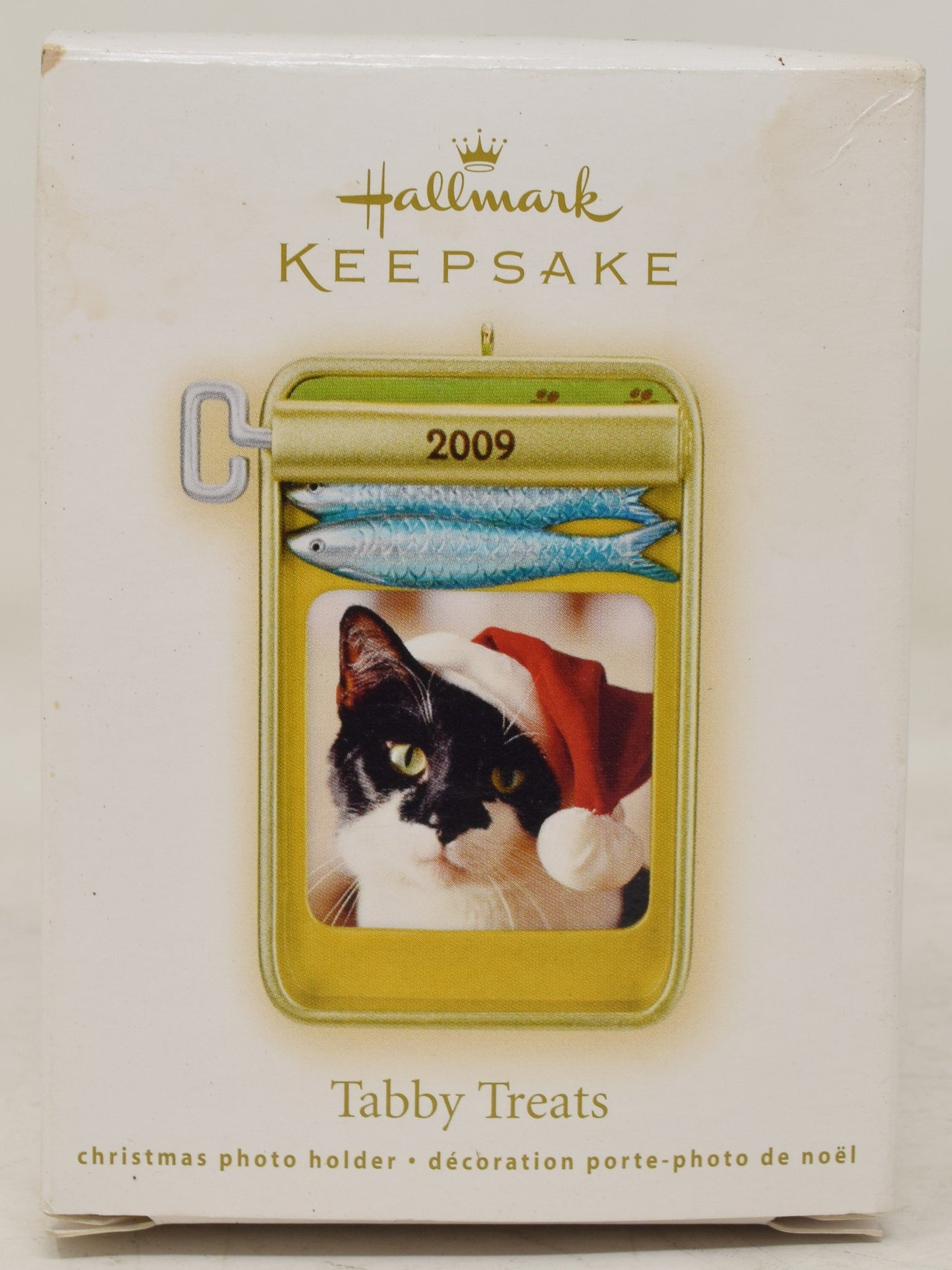 Hallmark Keepsake Ornament Tabby Treats Cat Photo Frame Christmas Tree 2009 NIB