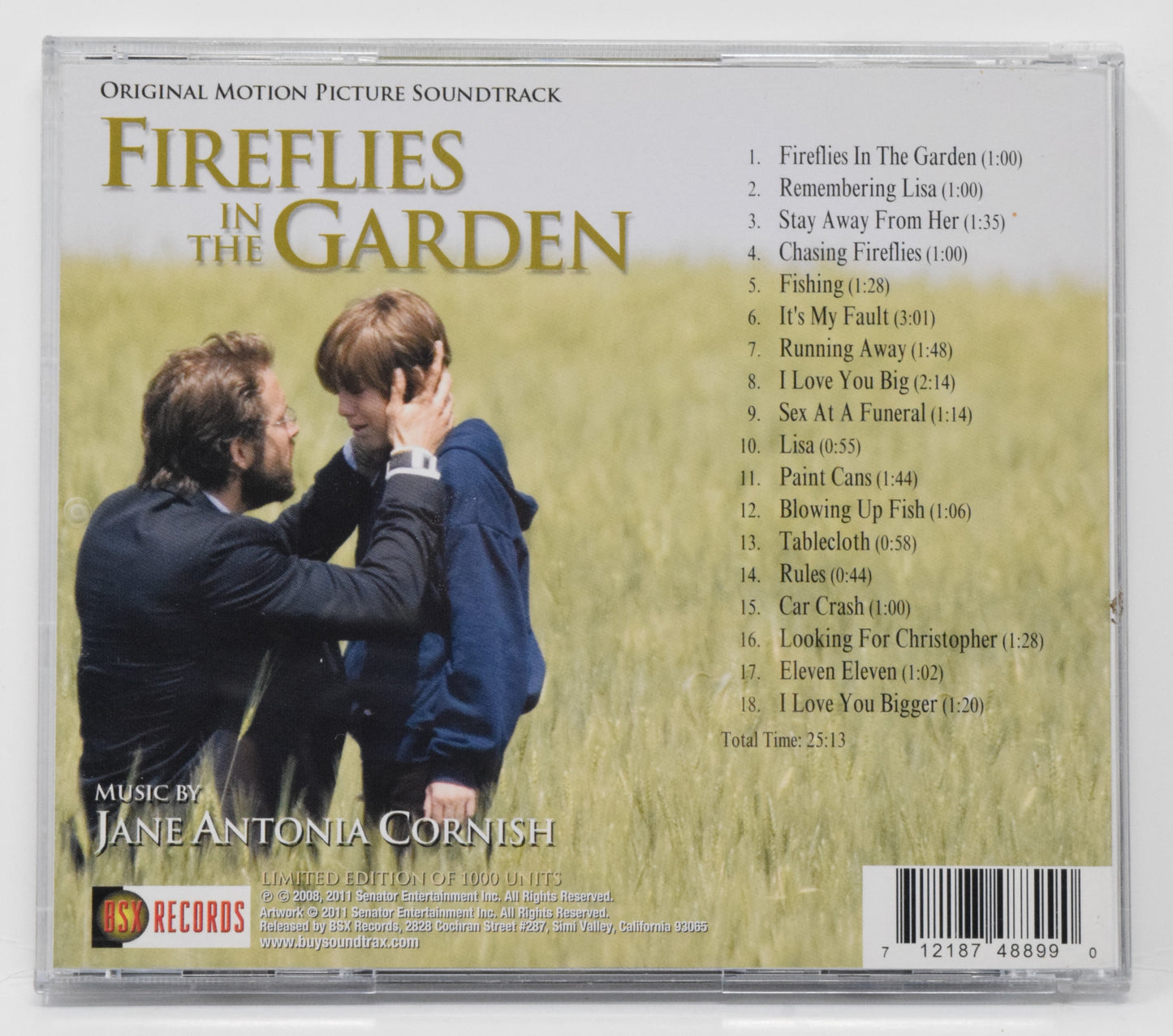 Fireflies In The Garden Soundtrack CD Jane Antonia Cornish