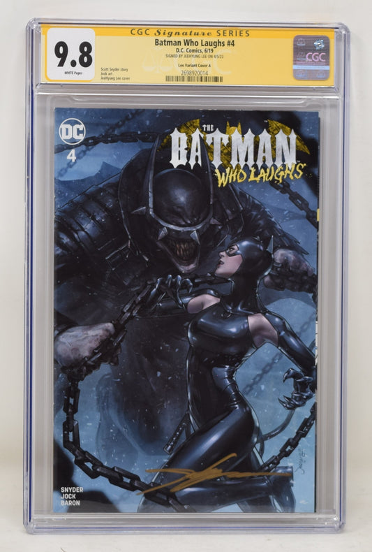 Batman Who Laughs 4 DC Trade Variant Signed Jeehyung Lee CGC SS 9.8 Catwoman
