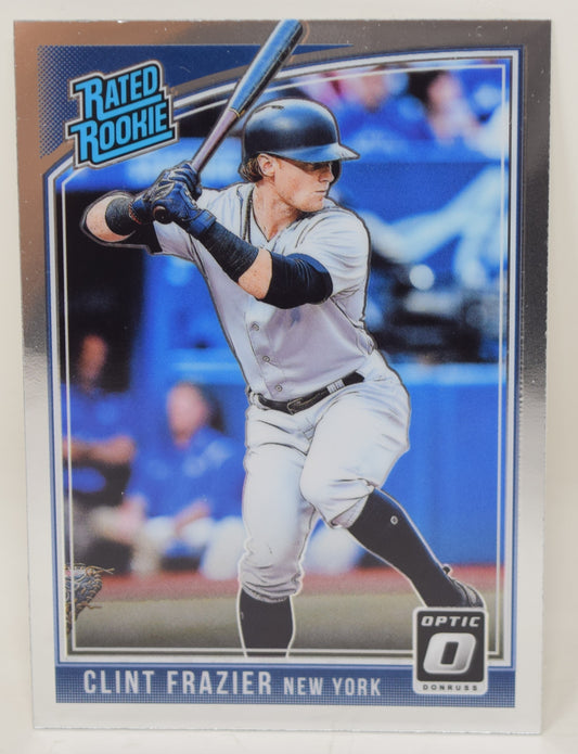 Clint Frazier Donruss Optic 2018 Baseball Card Rookie RC 33 NM