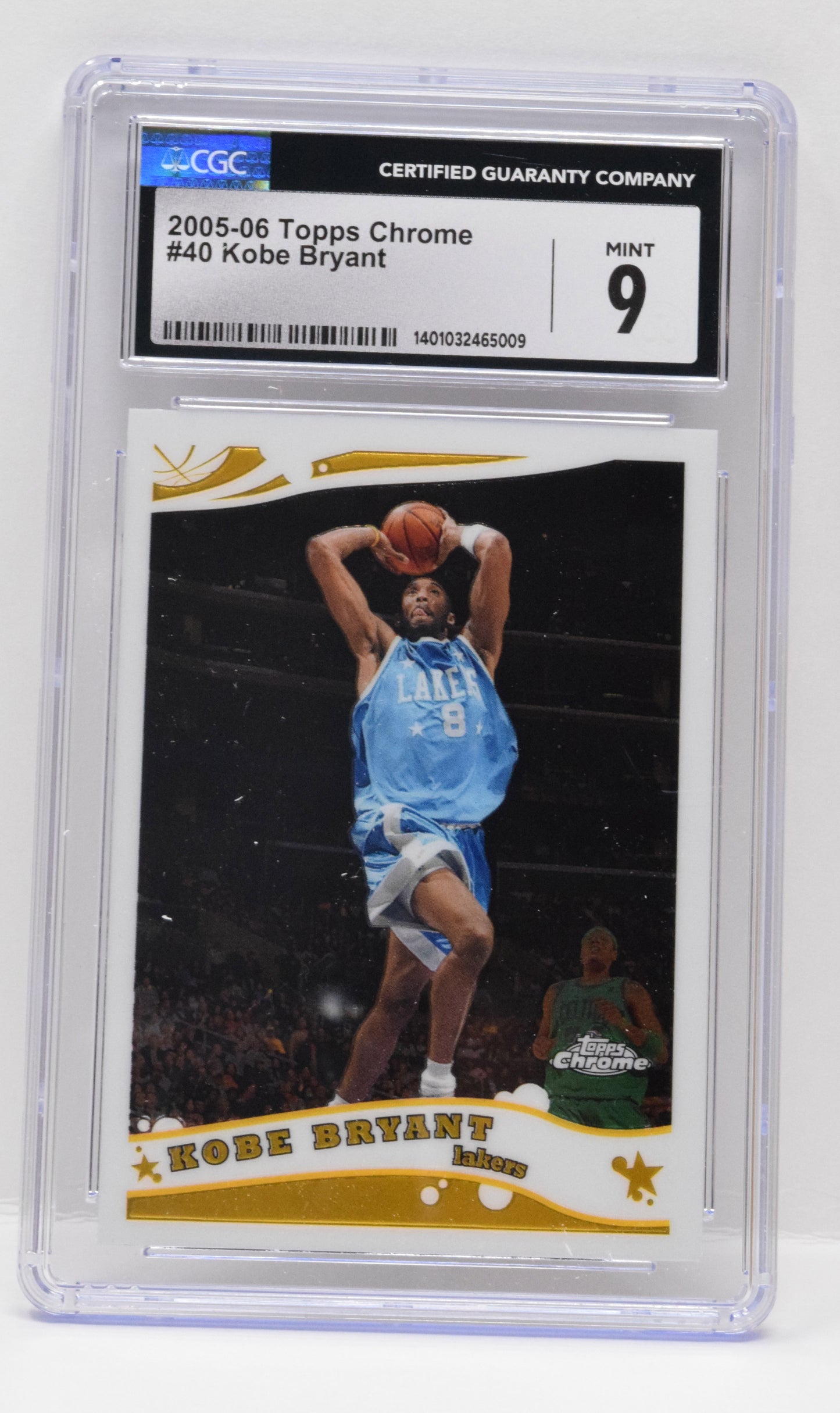 Kobe Bryant Basketball Card Topps Chrome 2005 - 06 40 CGC 9