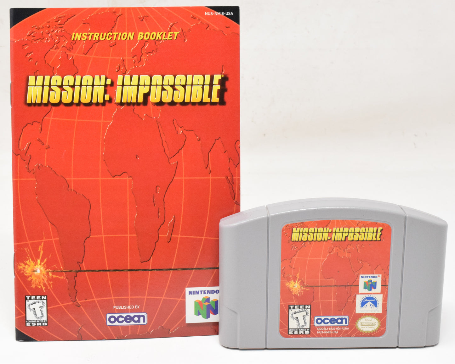 Nintendo 64 N64 Mission Impossible Video Game Cartridge Manual