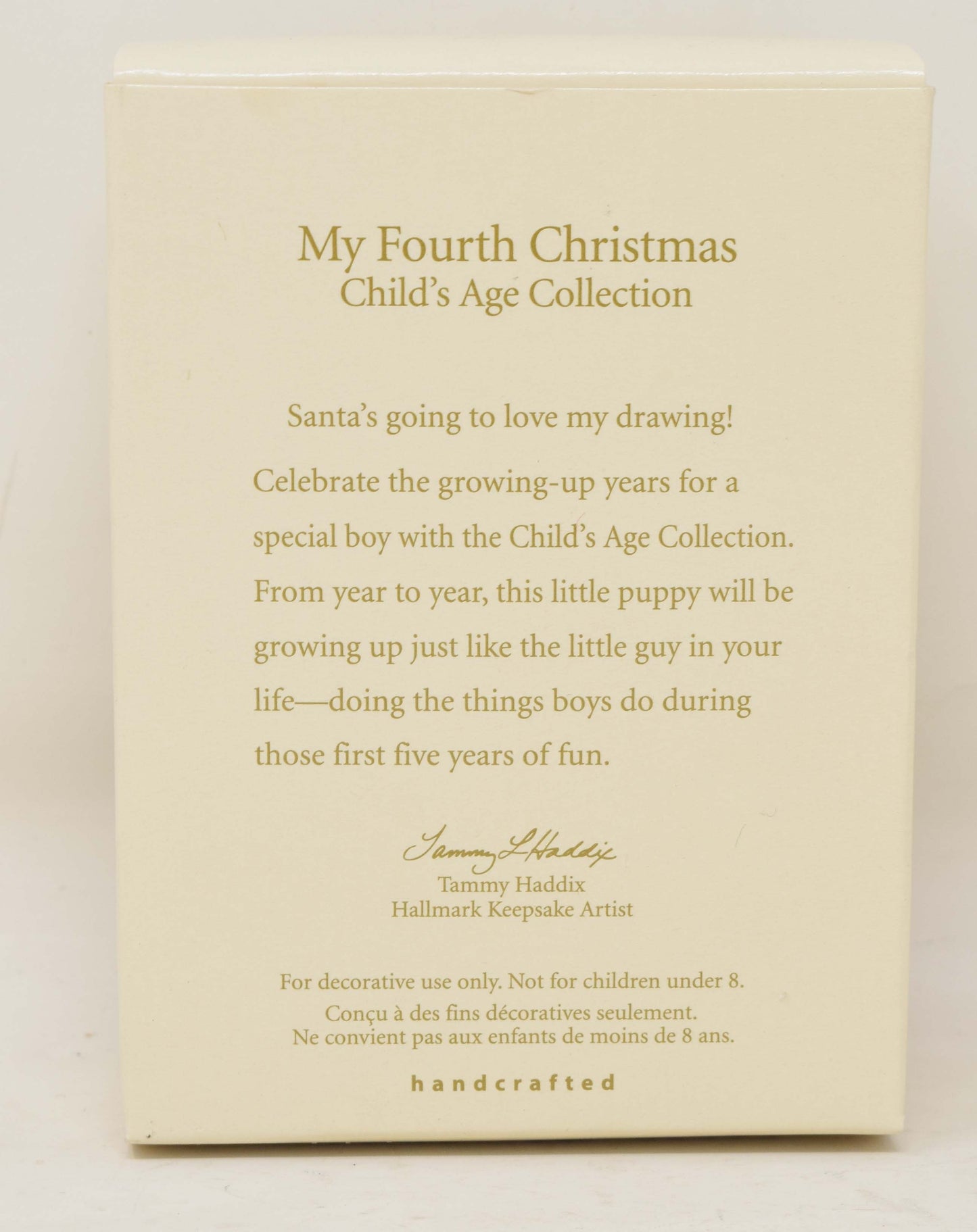 Hallmark Keepsake Ornament Dog Puppy Boy My Fourth Christmas Tree 2006 NIB