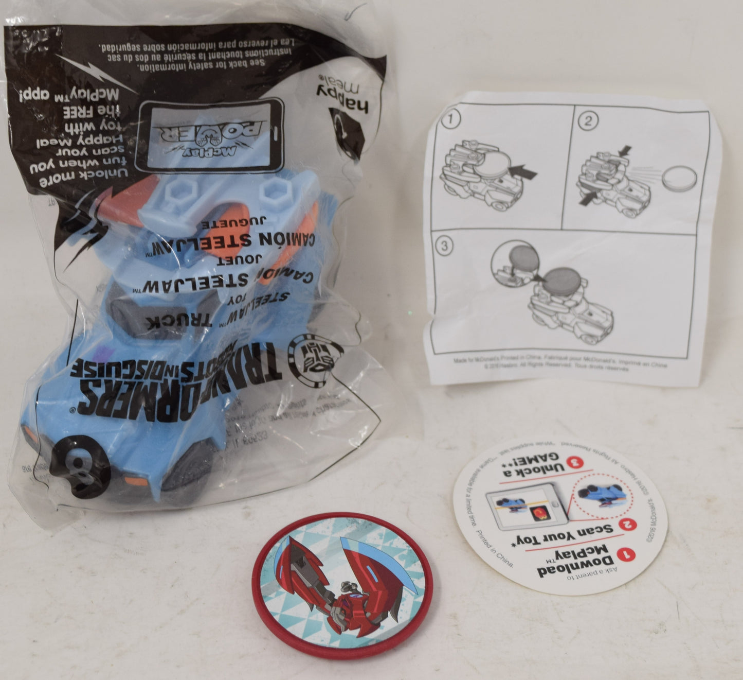 Transformers RID Steeljaw Truck Happy Meal Toy 2016 MOC New