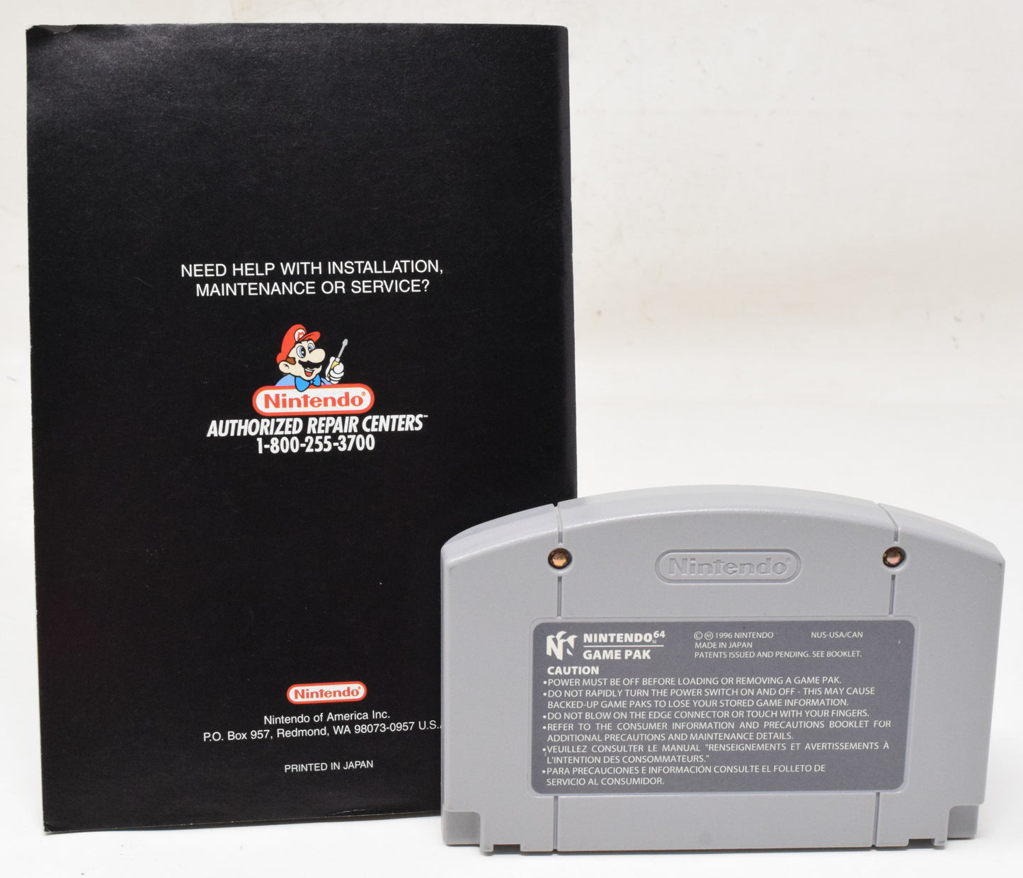 Nintendo 64 N64 Star Wars Shadows Of The Empire Video Game Cartridge Manual