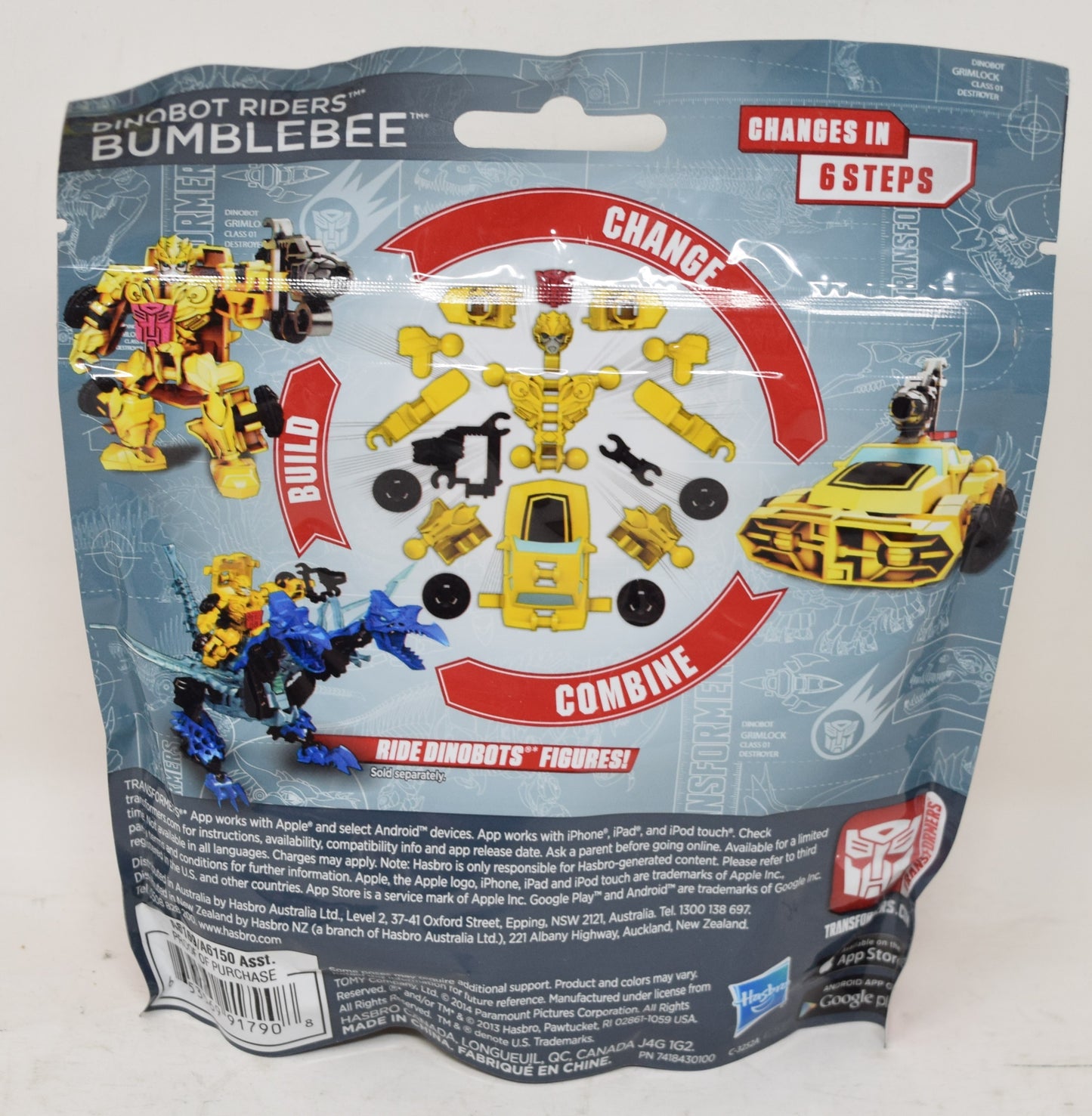 Transformers Construct Bots Bumblebee Dinobot Riders 18 piece MOC New