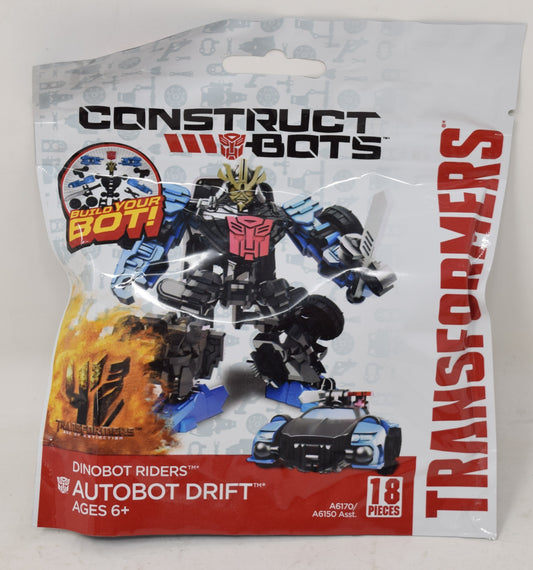 Transformers Construct Bots Drift Dinobot Riders 18 piece MOC New