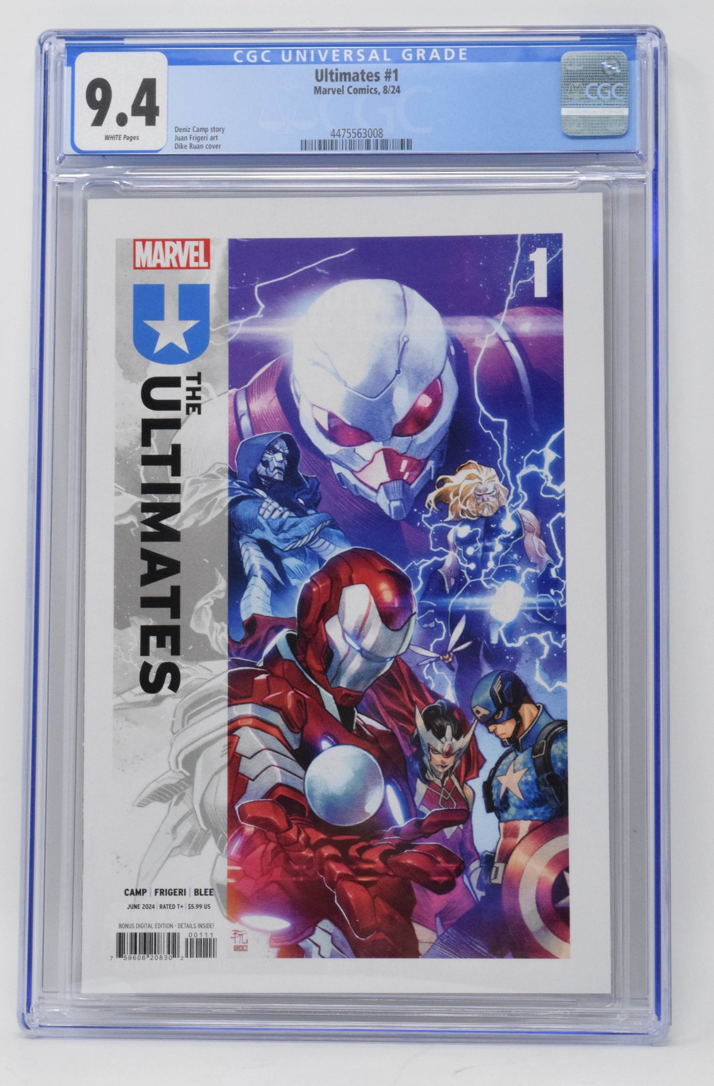 Ultimates 1 Marvel 2024 CGC 9.4 Dike Ruan Denis Camp