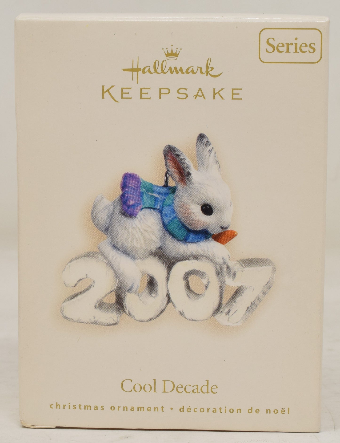 Hallmark Keepsake Ornament Cool Decade Bunny Rabbit Christmas Tree 2007 NIB