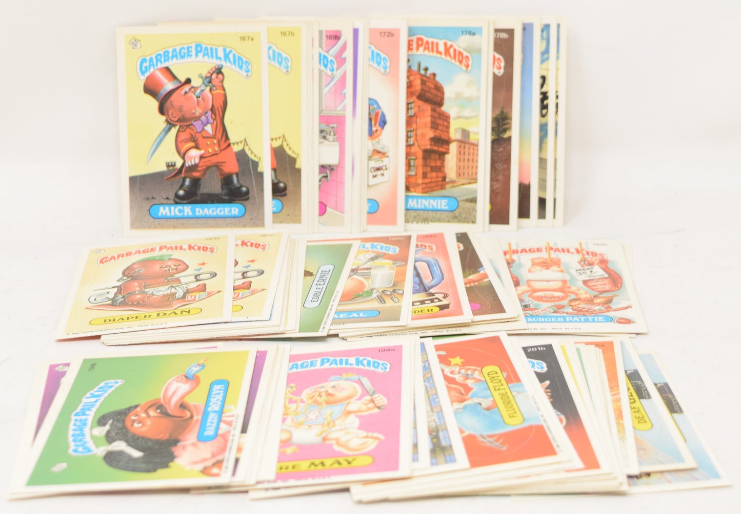 Garbage Pail Kids Cards Series 5 5th Topps 1986 Set 167  A B - 206 A B