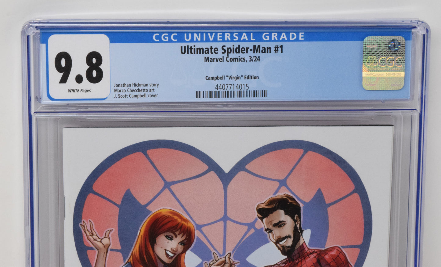 Ultimate Spider-Man 1 Marvel 2024 CGC 9.8 1:500 J Scott Campbell Virgin Variant
