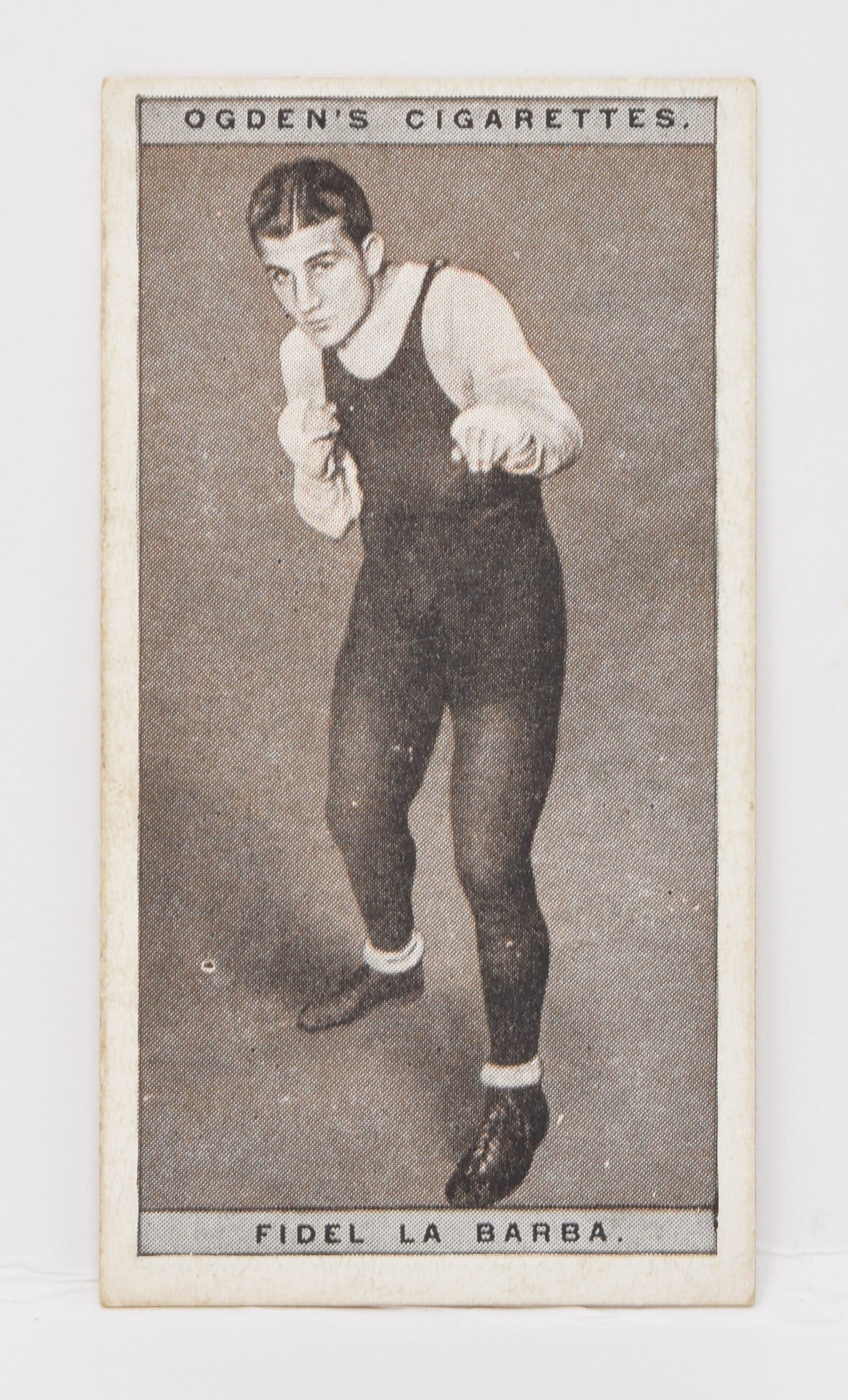 Fidel La Barba #23 Ogden's Pugilists Boxing Cigarette Card Boxer 1928