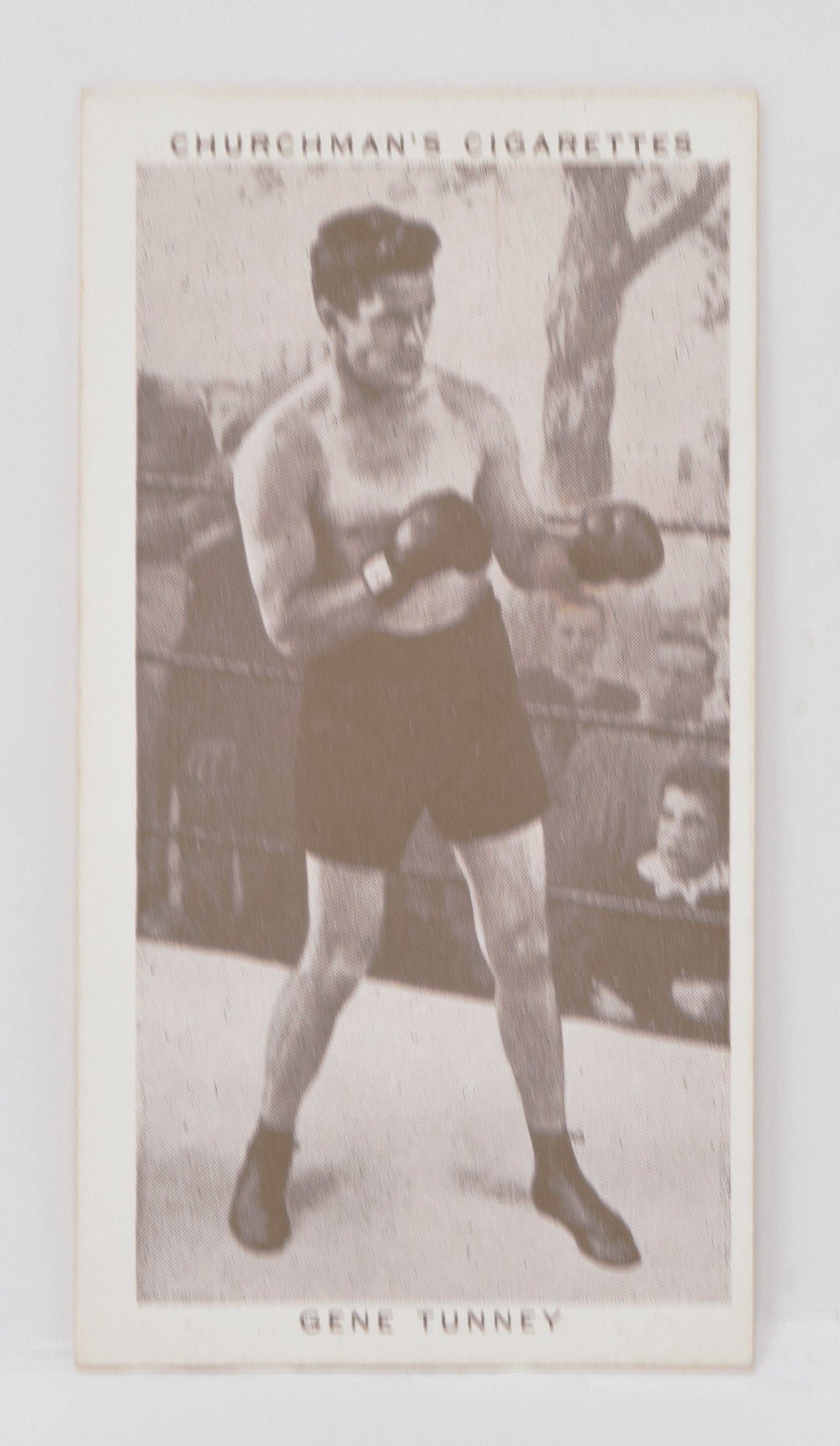 Gene Tunney #35 Churchman Cigarettes Boxing Personalities Boxer Card 1938