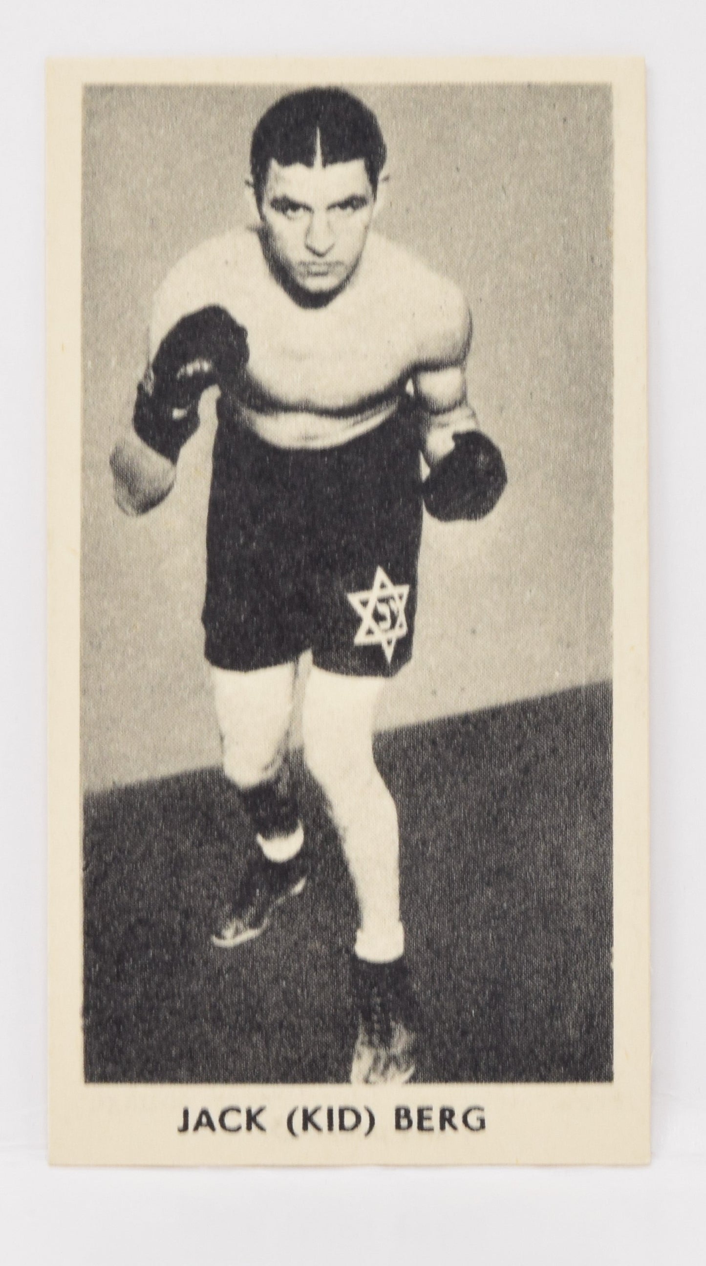 Jack Berg #43 Fred C Cartledge Knock-Out Razor Famous Prize Fighters Boxing Card 1938