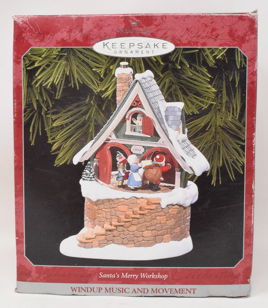 Hallmark Keepsake Santa's Merry Workshop Christmas Ornament 1997 NIB New