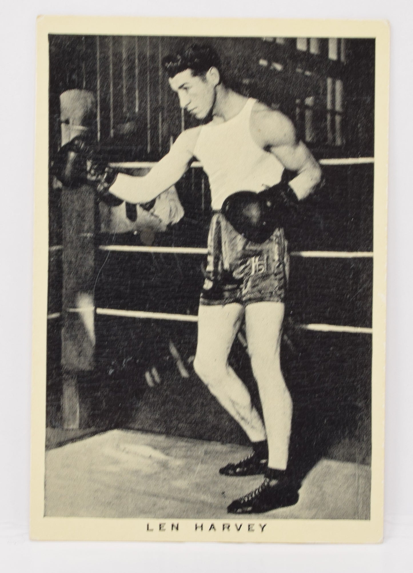 Len Harvey #4 WD Wills British Sporting Personalities Boxer Boxing Card 1937